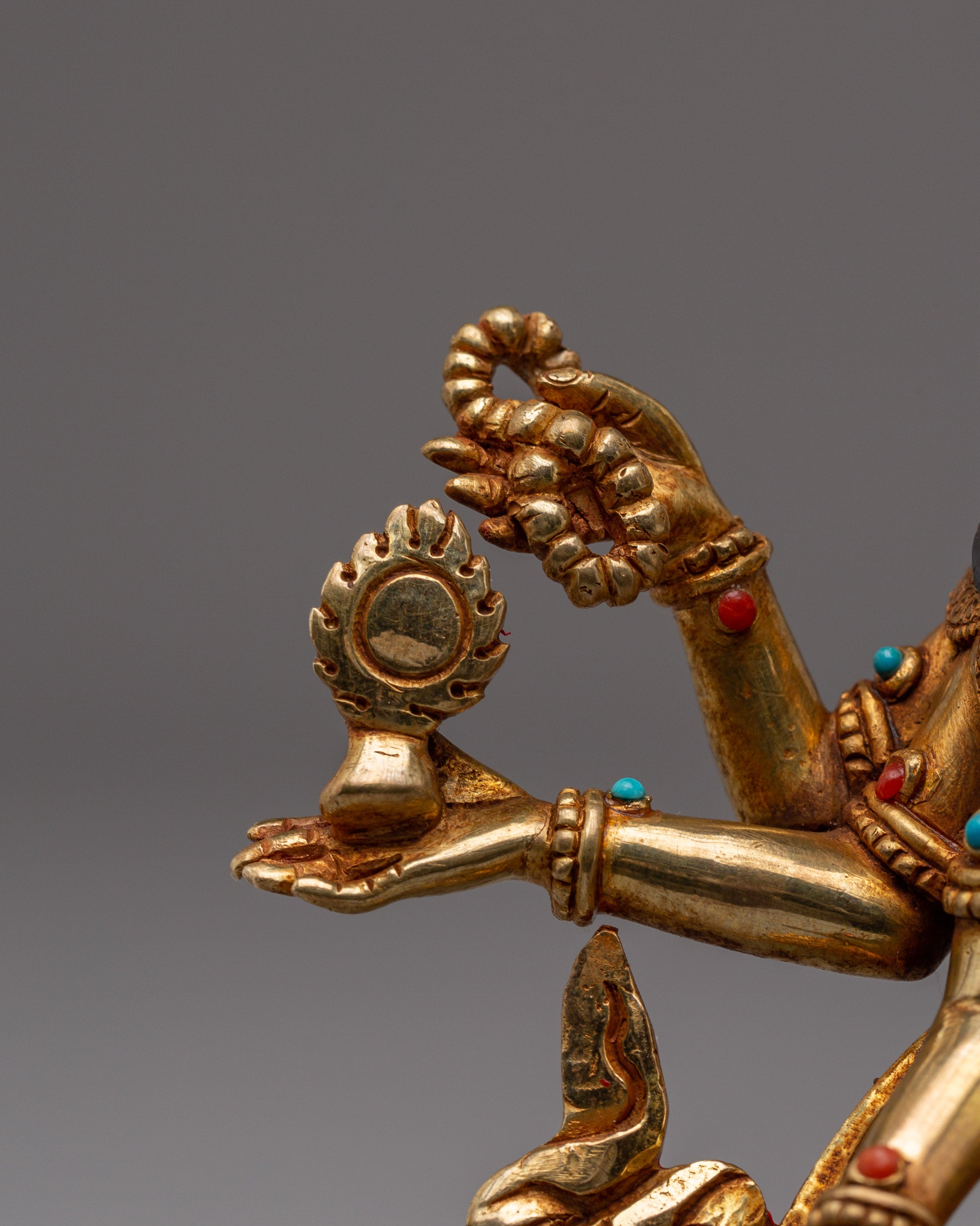 Spiritual Prosperity Icon Vasudhara | Tibetan Art for Abundance