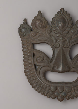 Handmade Tibetan Buddhist Mask | Sacred Himalayan Wall Art