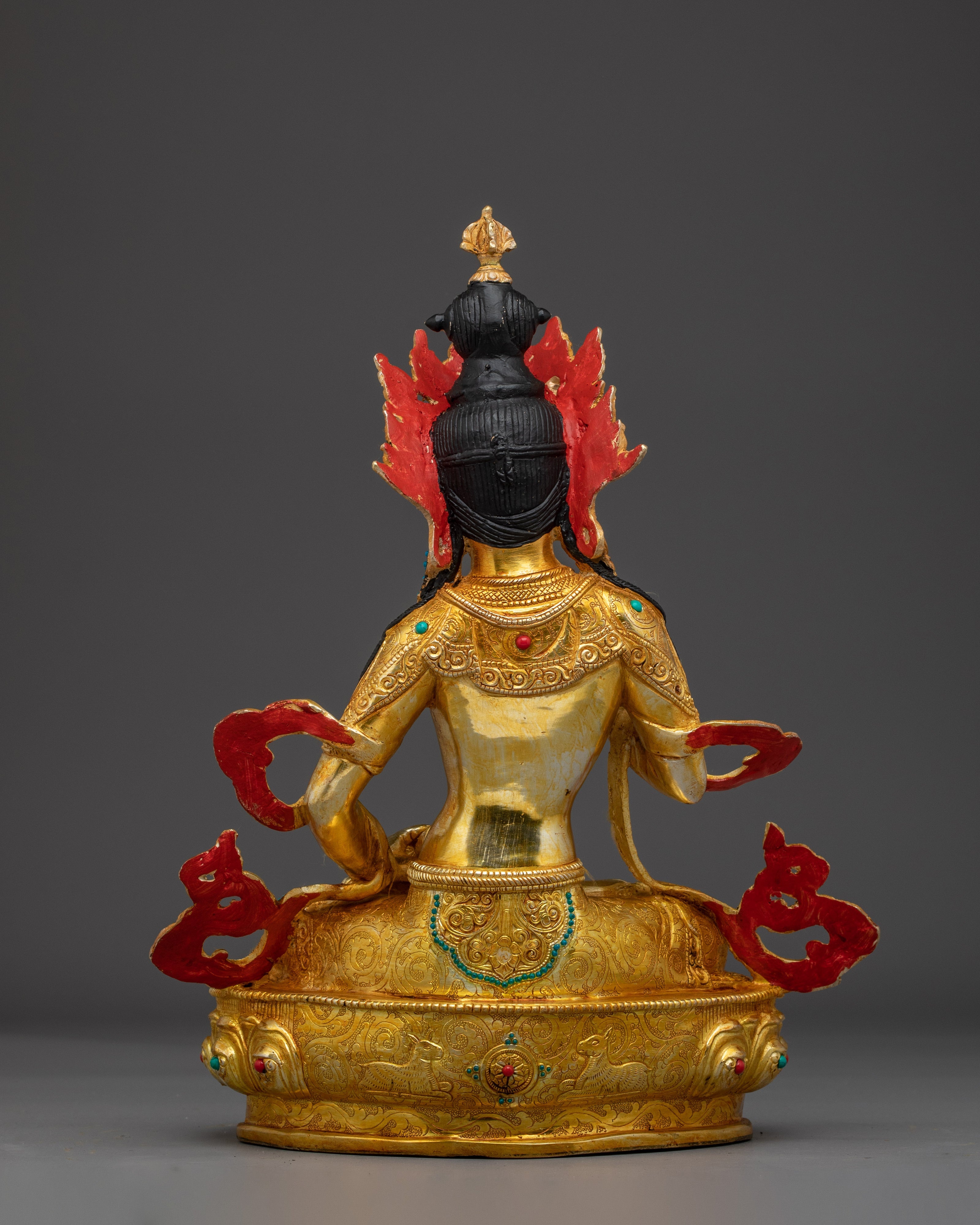 Golden Dorje Sempa Statue | Vajrasattva - Buddhist Purification Deity