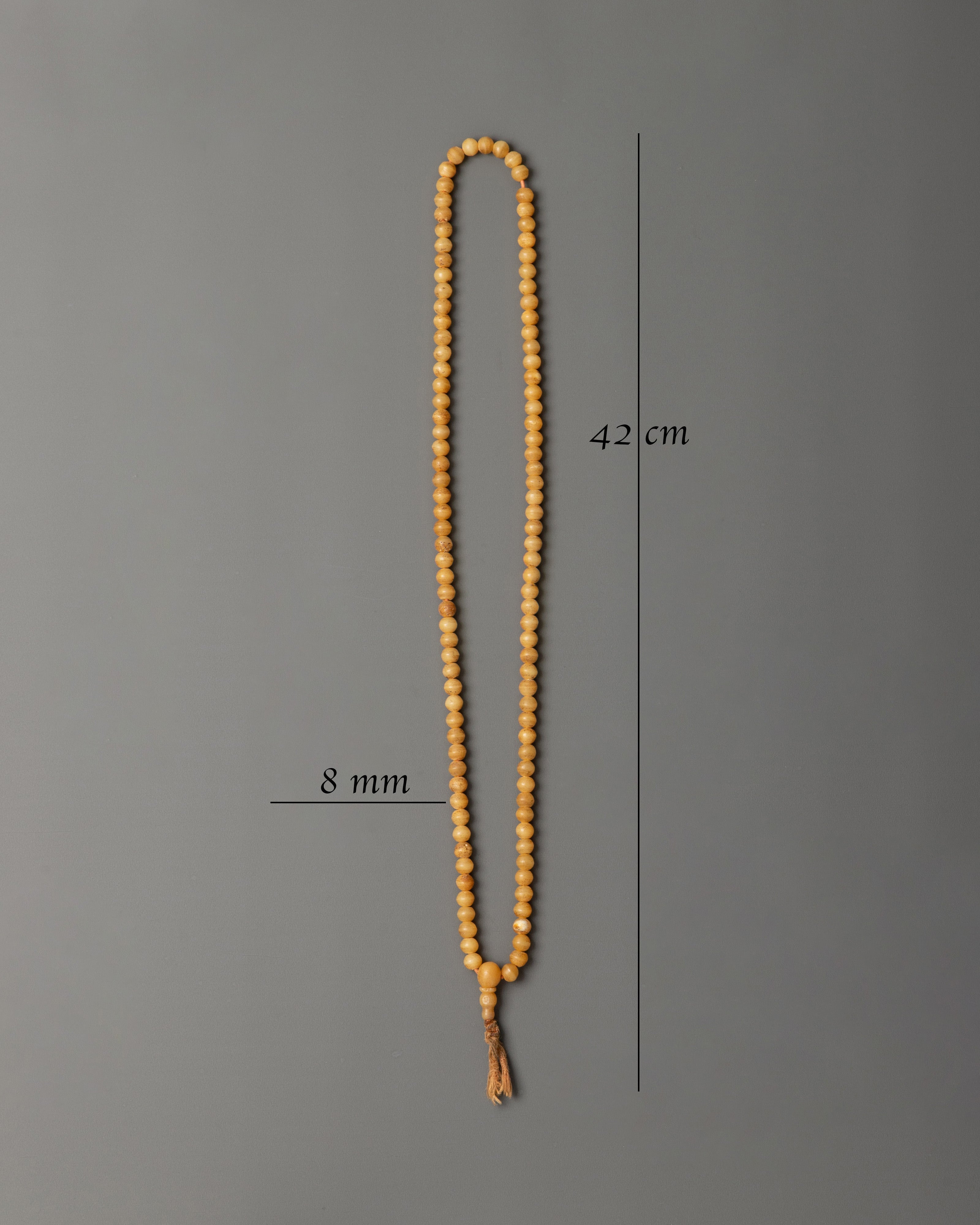 Buddhist Buffalo Bone Mala Beads |  Sacred Tool for Mindfulness & Devotion