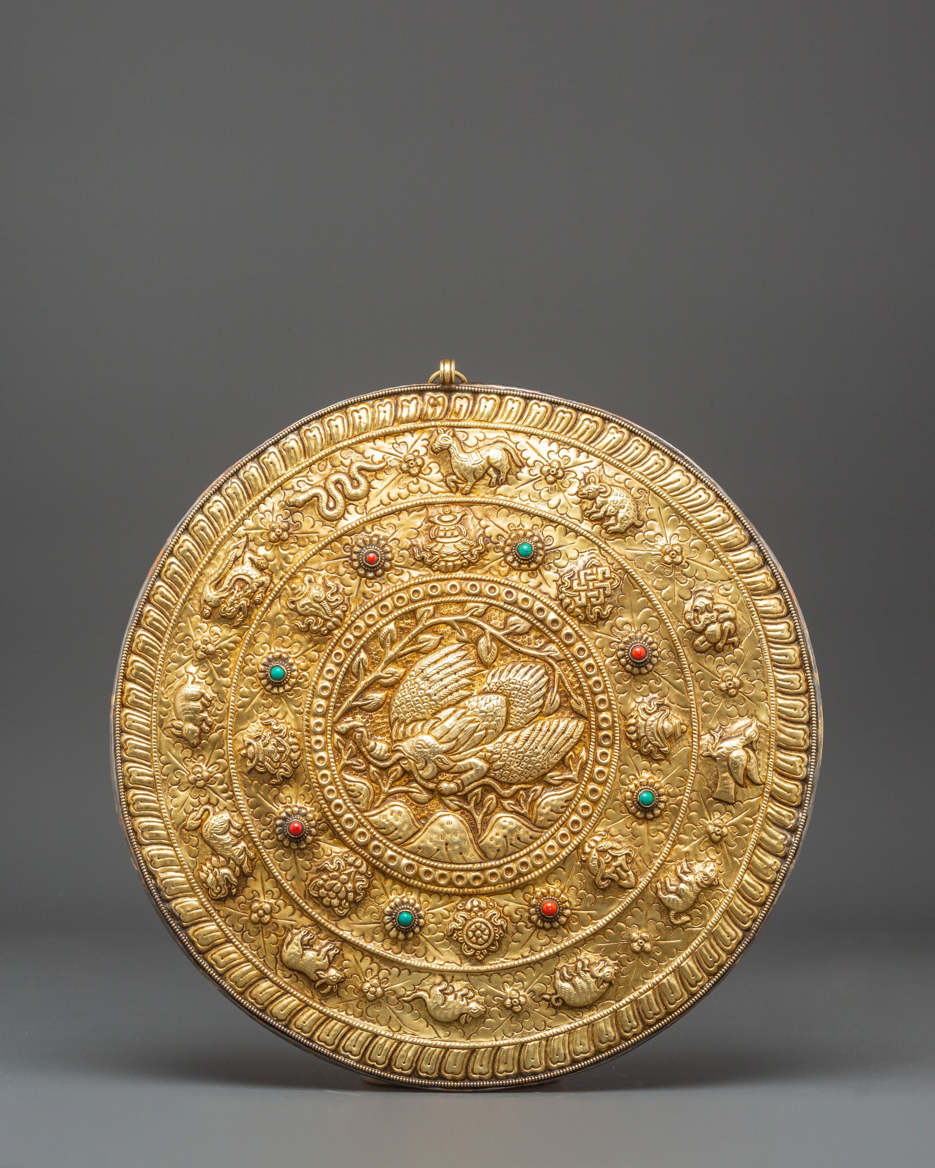 Tibetan Religious Wall Hanging | Sacred Buddhist Symbol for Peace and Prosperity