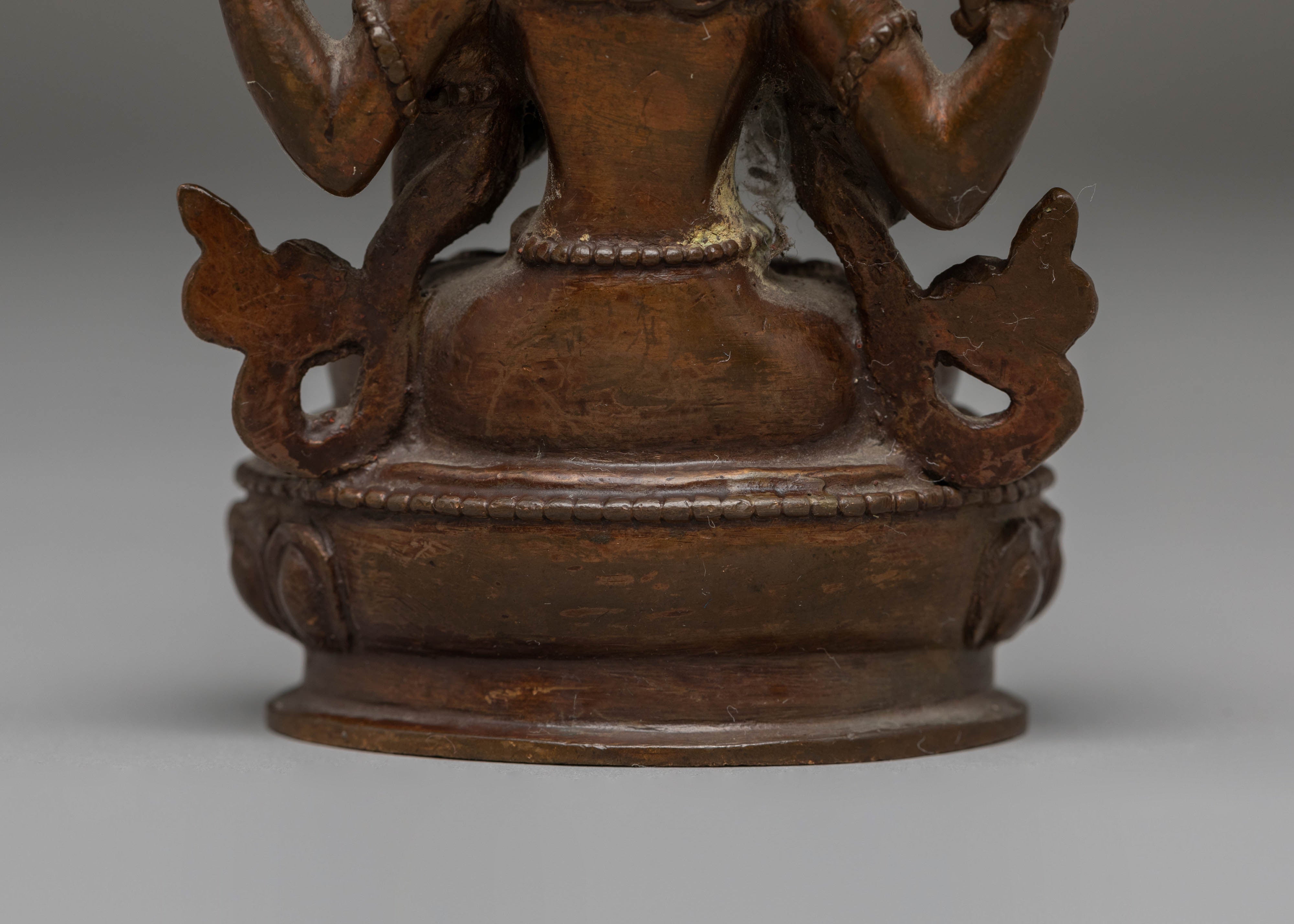 Sacred Statue of Bodhisattva Chenrezig | Buddhist Compassion Art