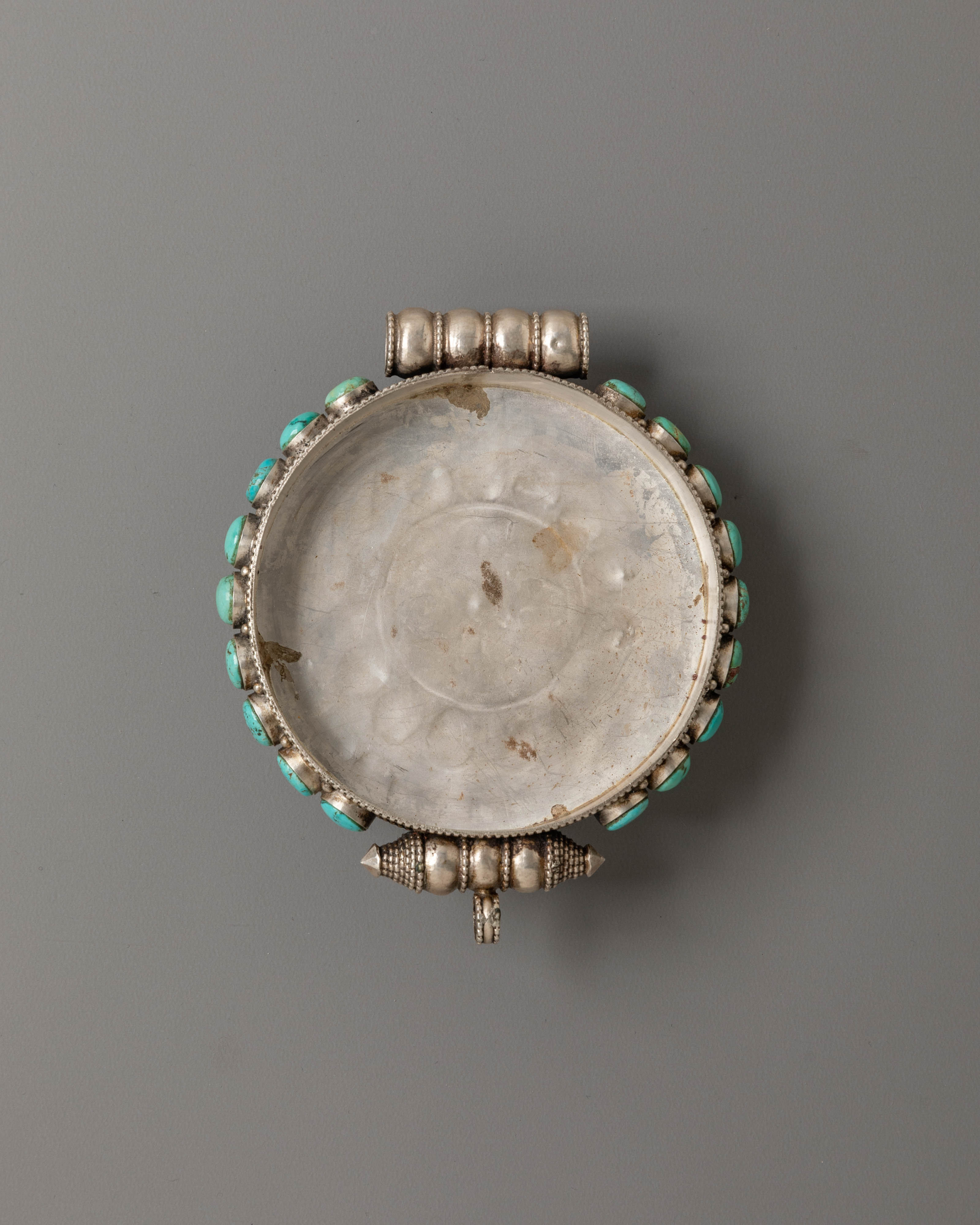 Tibetan Turquoise Ghau Box | Himalayan Sacred Prayer Amulet