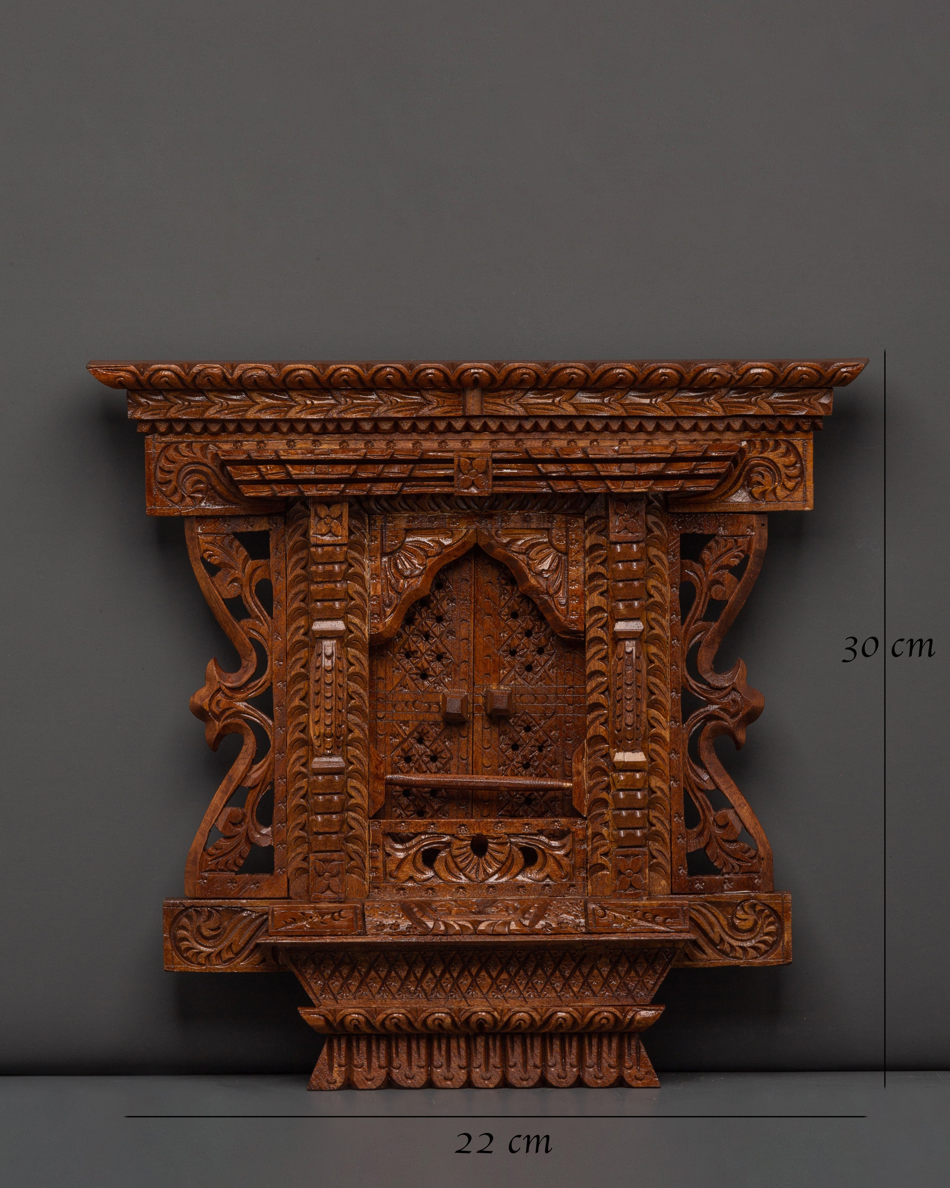 Hand Carved Wooden Wall Hanging for Decor | Spiritual Wooden Art