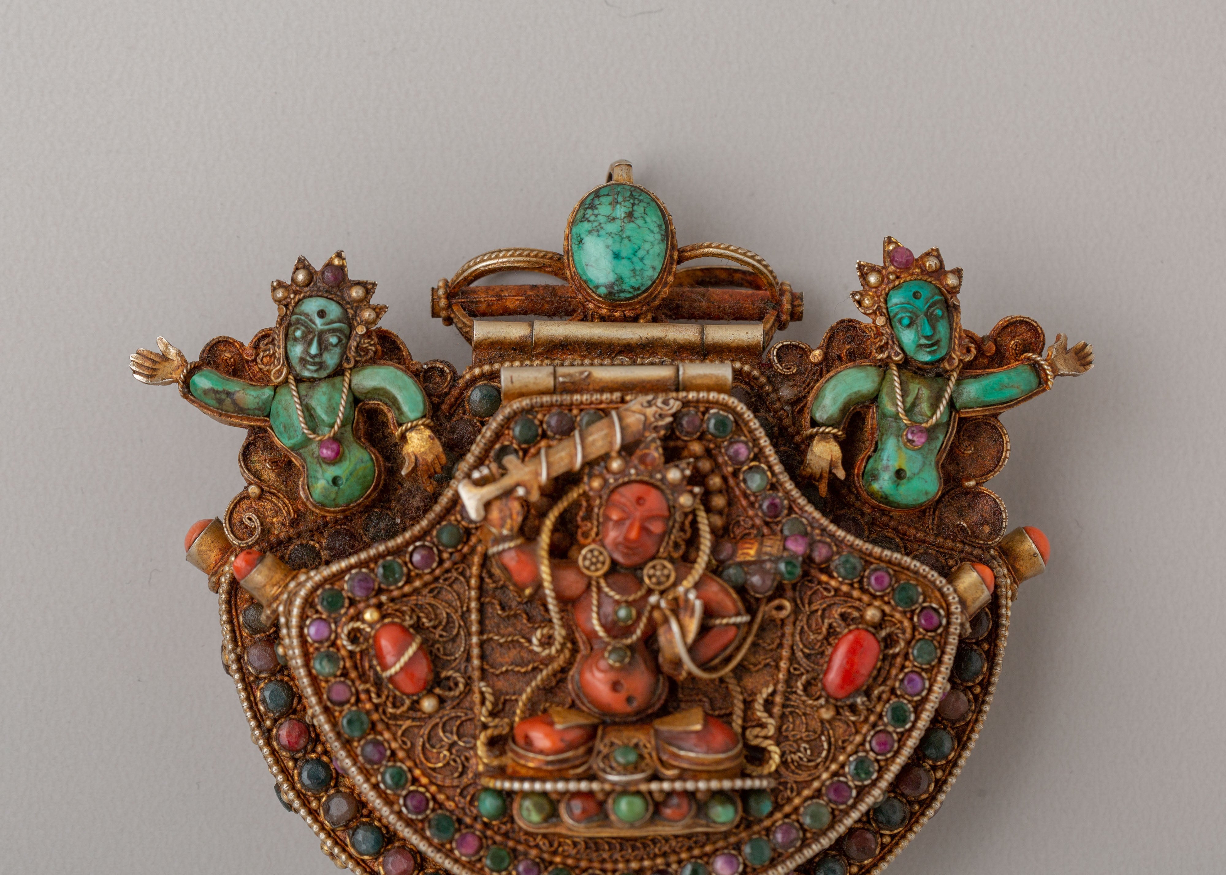Manjushri Deity Ghau Box Locket | Symbol of Wisdom