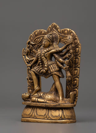 The Mahakali brass statue | Home Shrine Art