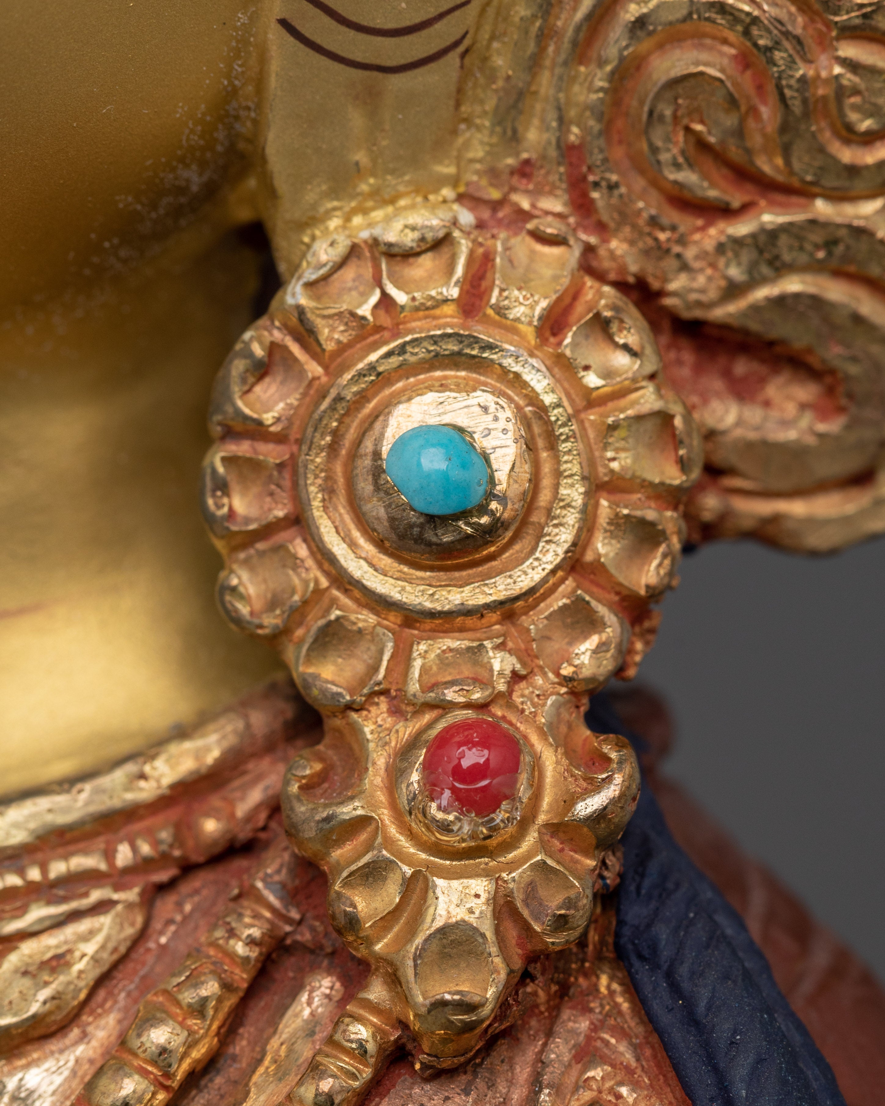 Vajrasattva Purification Deity Statue | Handmade Gold Plated Copper Statue