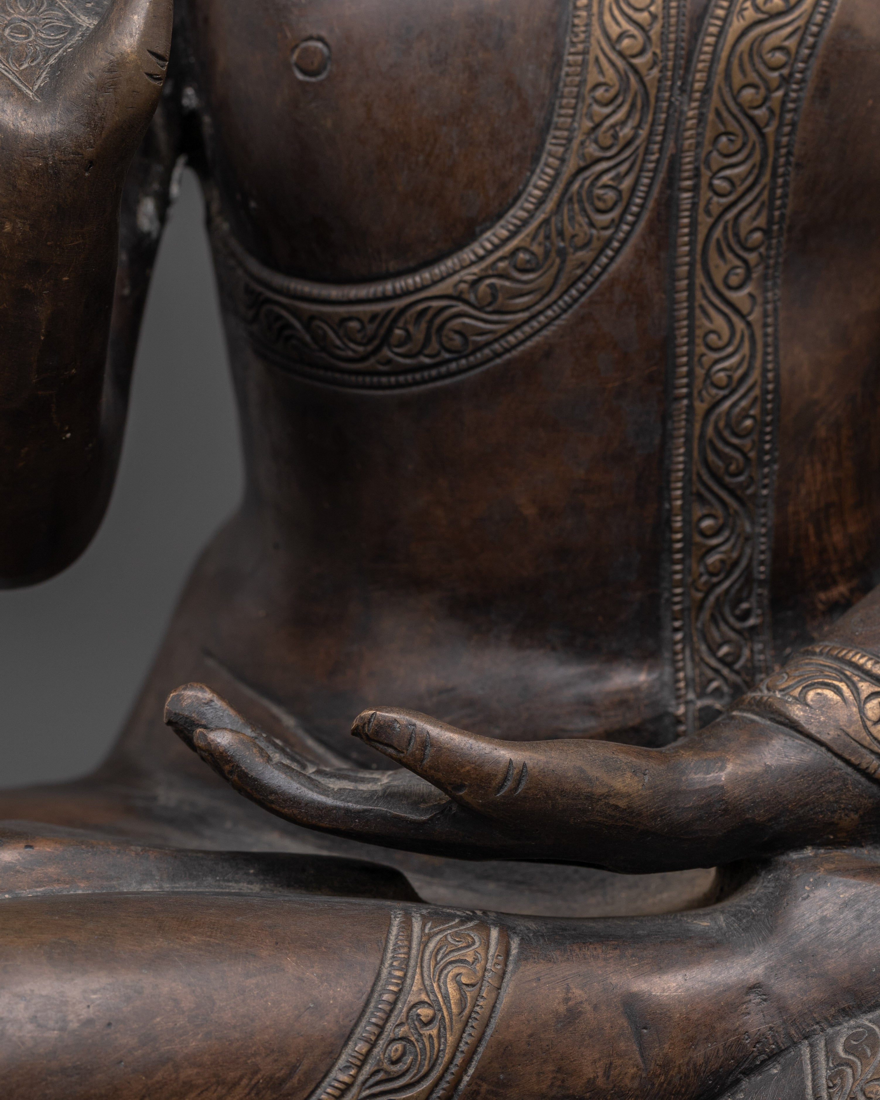Amogasiddhi Brass Statue | Icon of Fearlessness and Protection