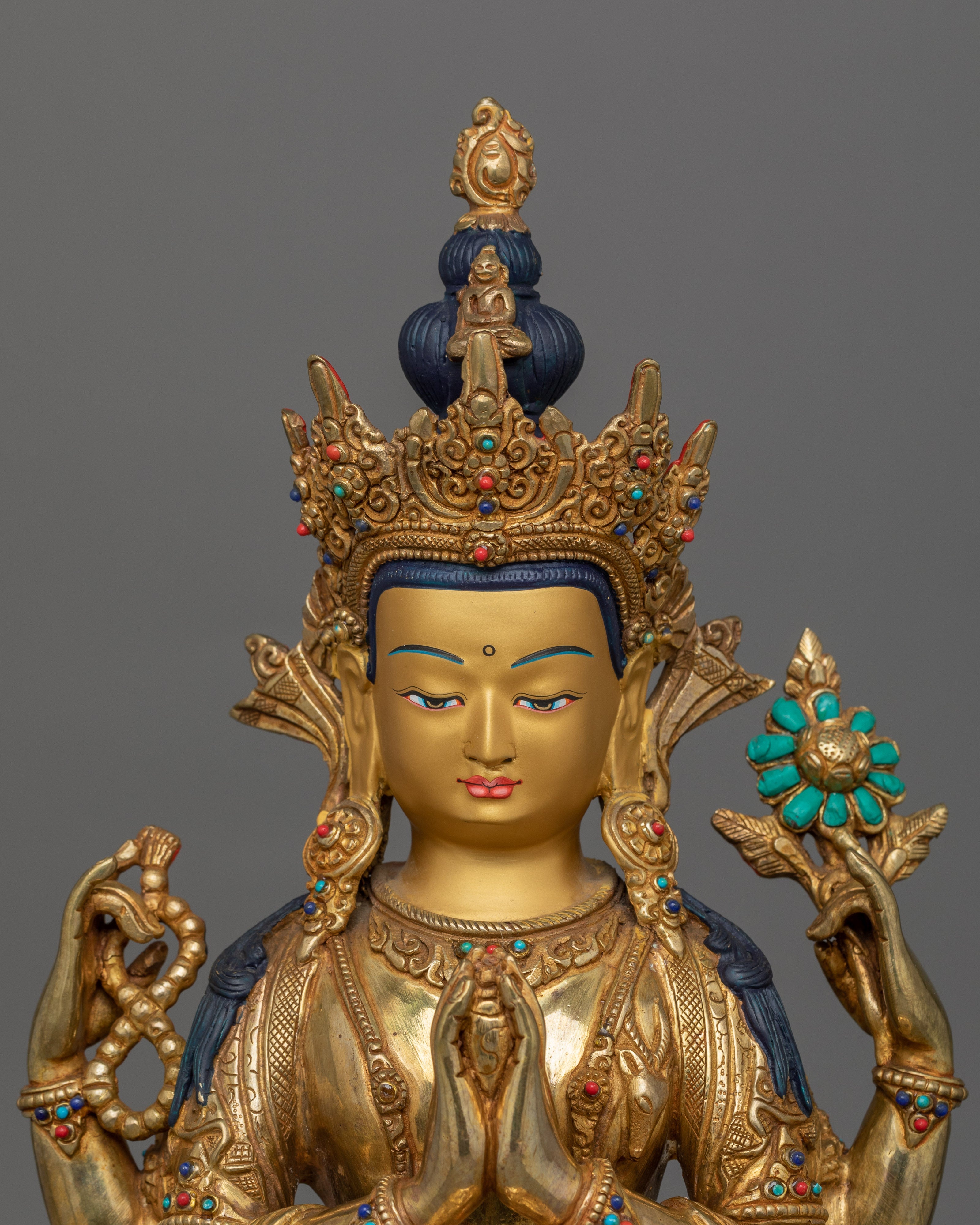 Handmade Statue Of Chenrezig |  Tibetan Buddha of Compassion