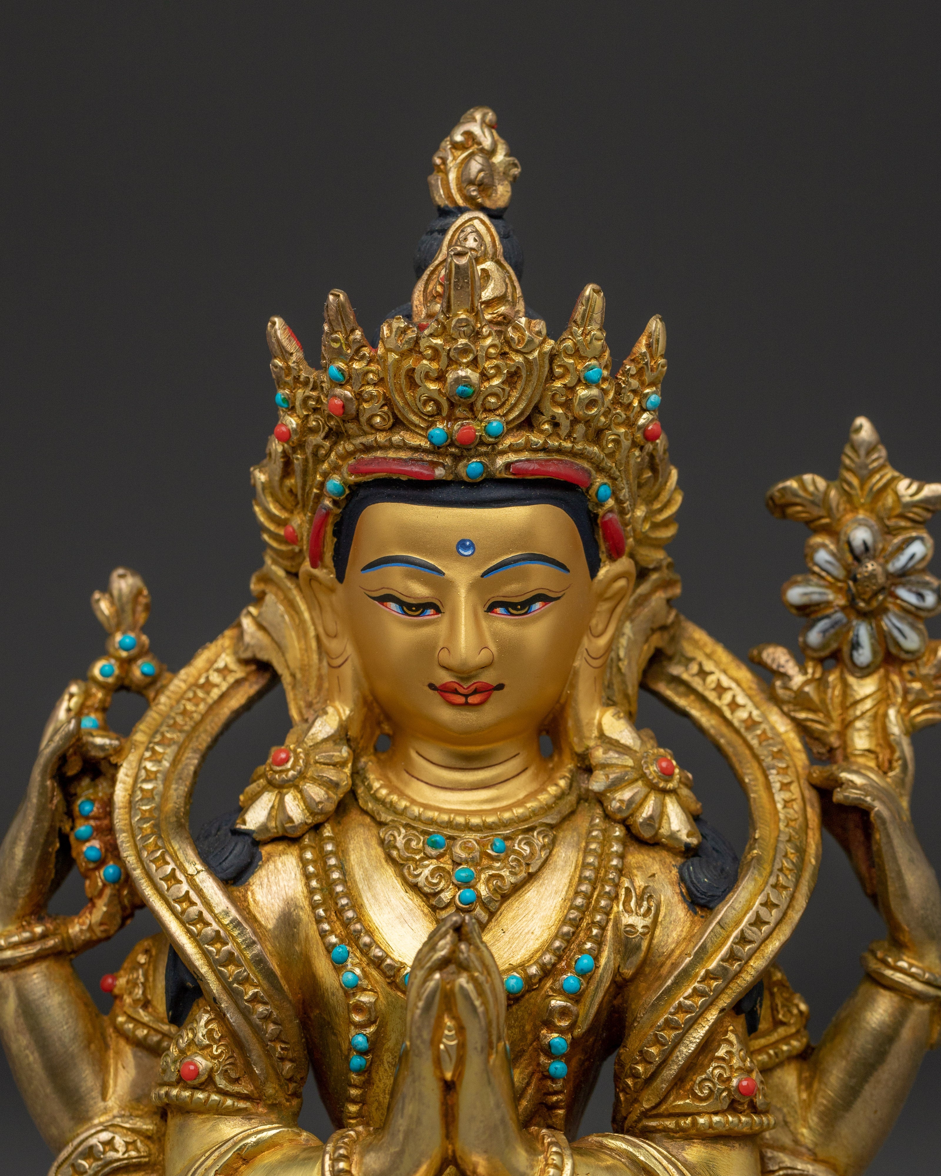 Chenrezig Art - Tibetan protector deity | Bodhisattva of Compassion