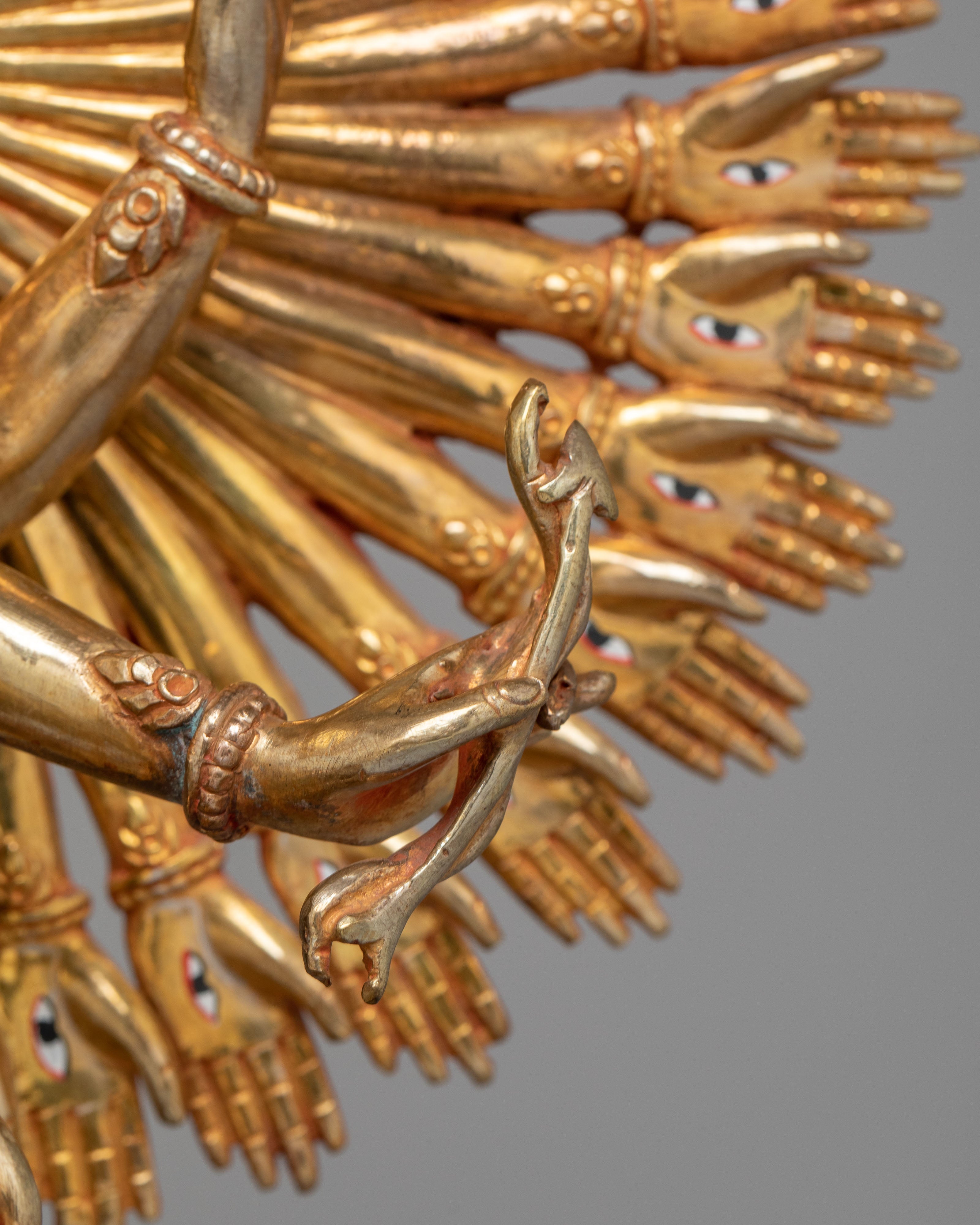 1000-armed-Chenrezig-of-Compassion Statue | Copper Body with 24K Gold Plating