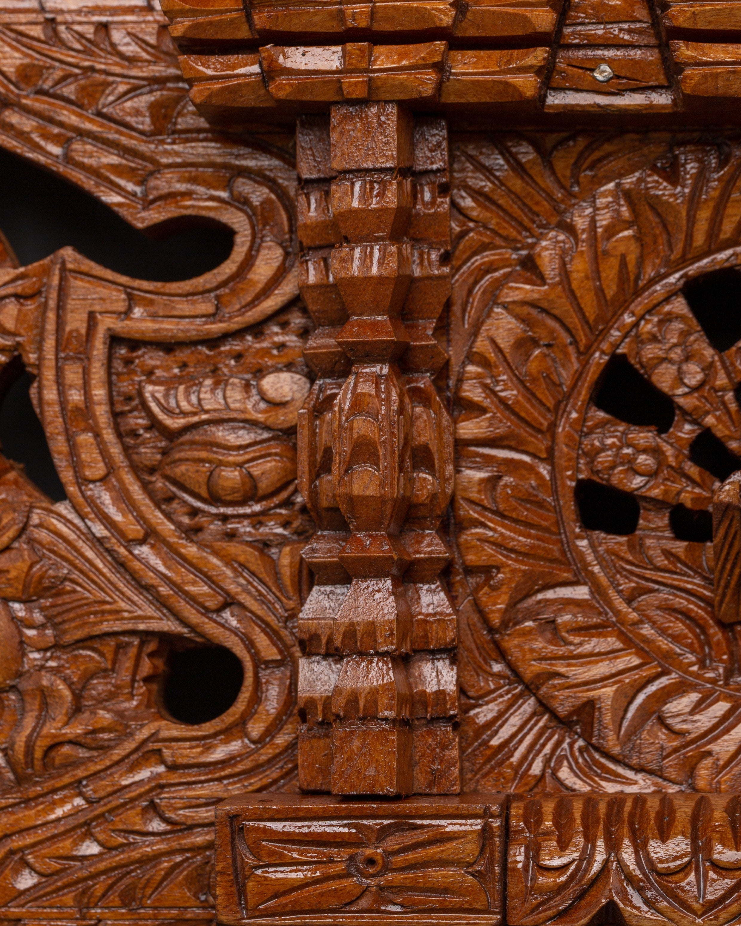 Peacock Motif Wooden Wall Art | Handcrafted Decorative Art