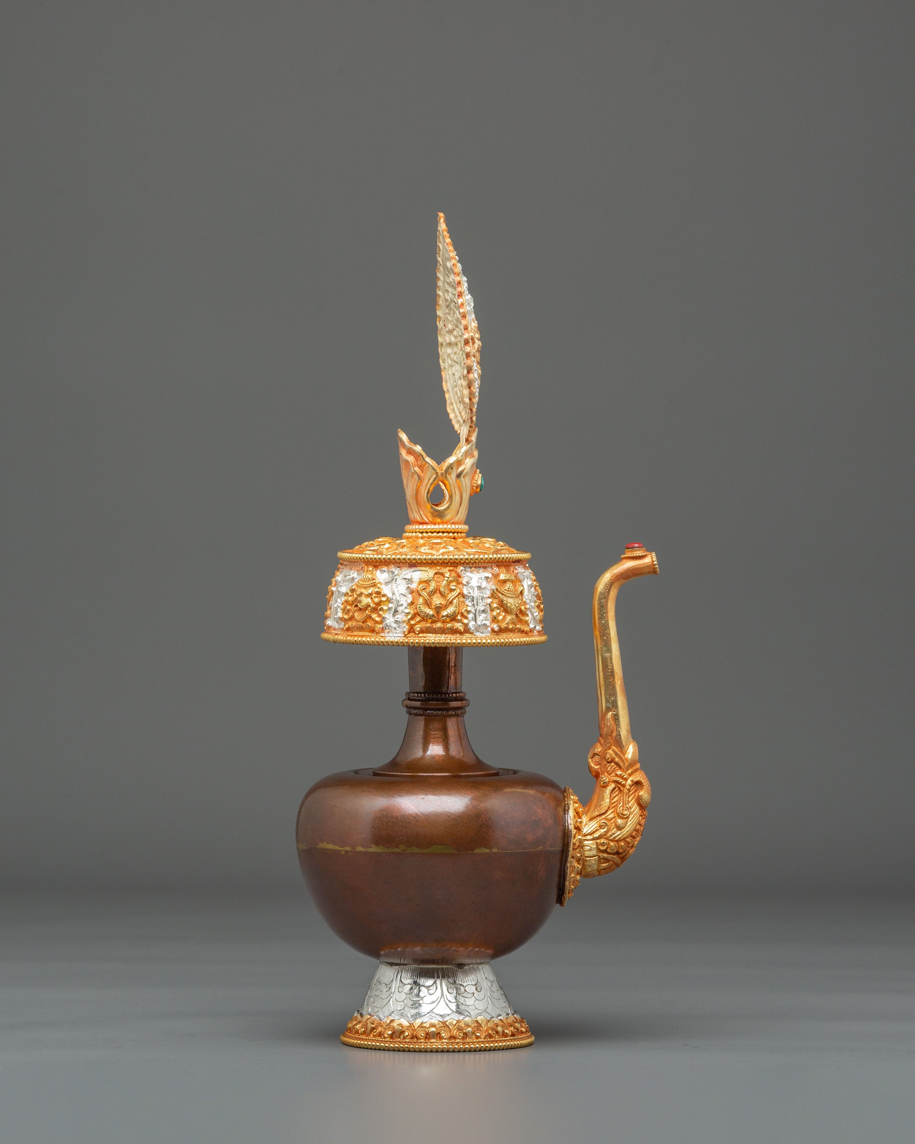 Buddhist Water Offering Bhumba Set | Sacred Ritual Vase for Blessings and Purification