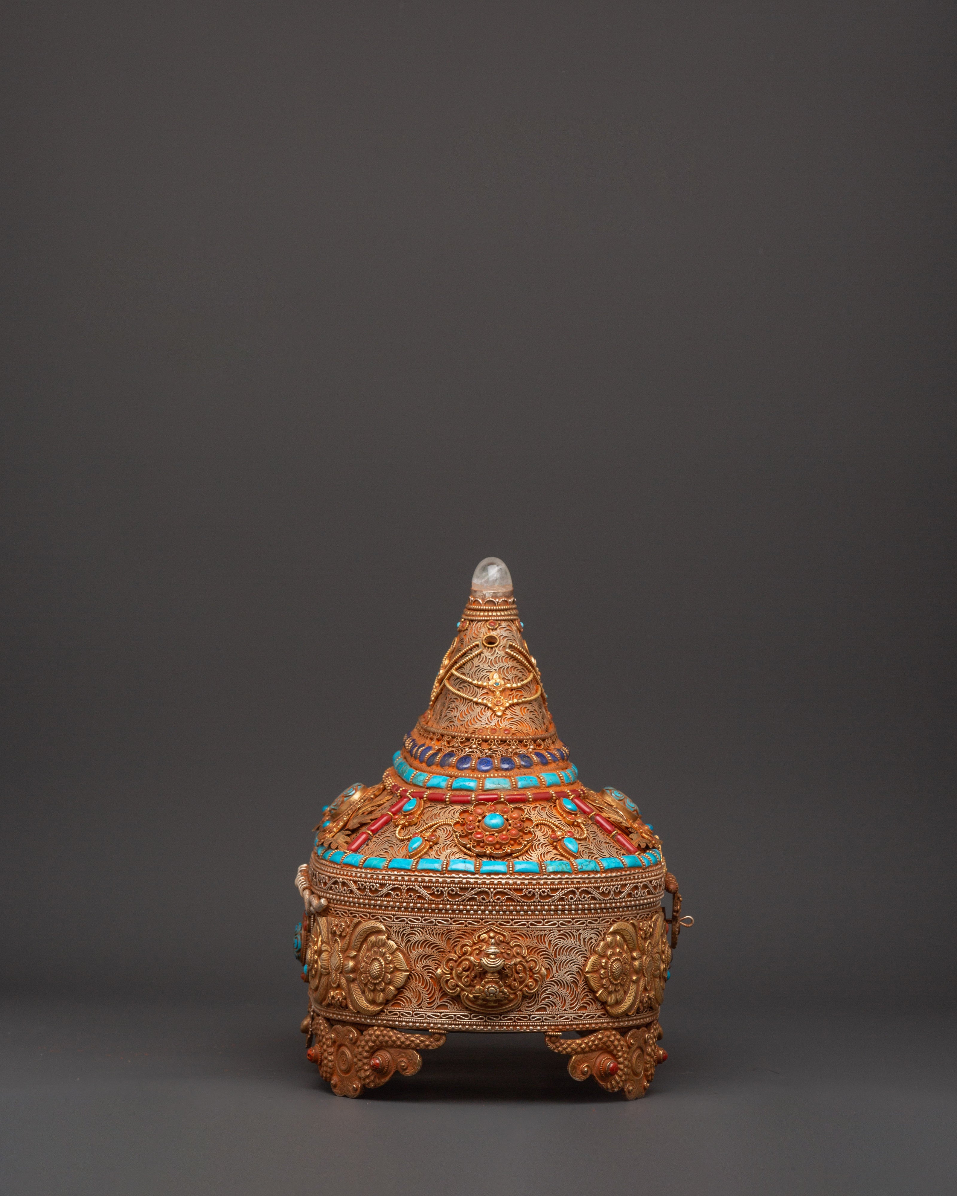 Copper & Gold-Plated Treasure Box | Handcrafted Keepsake Storage