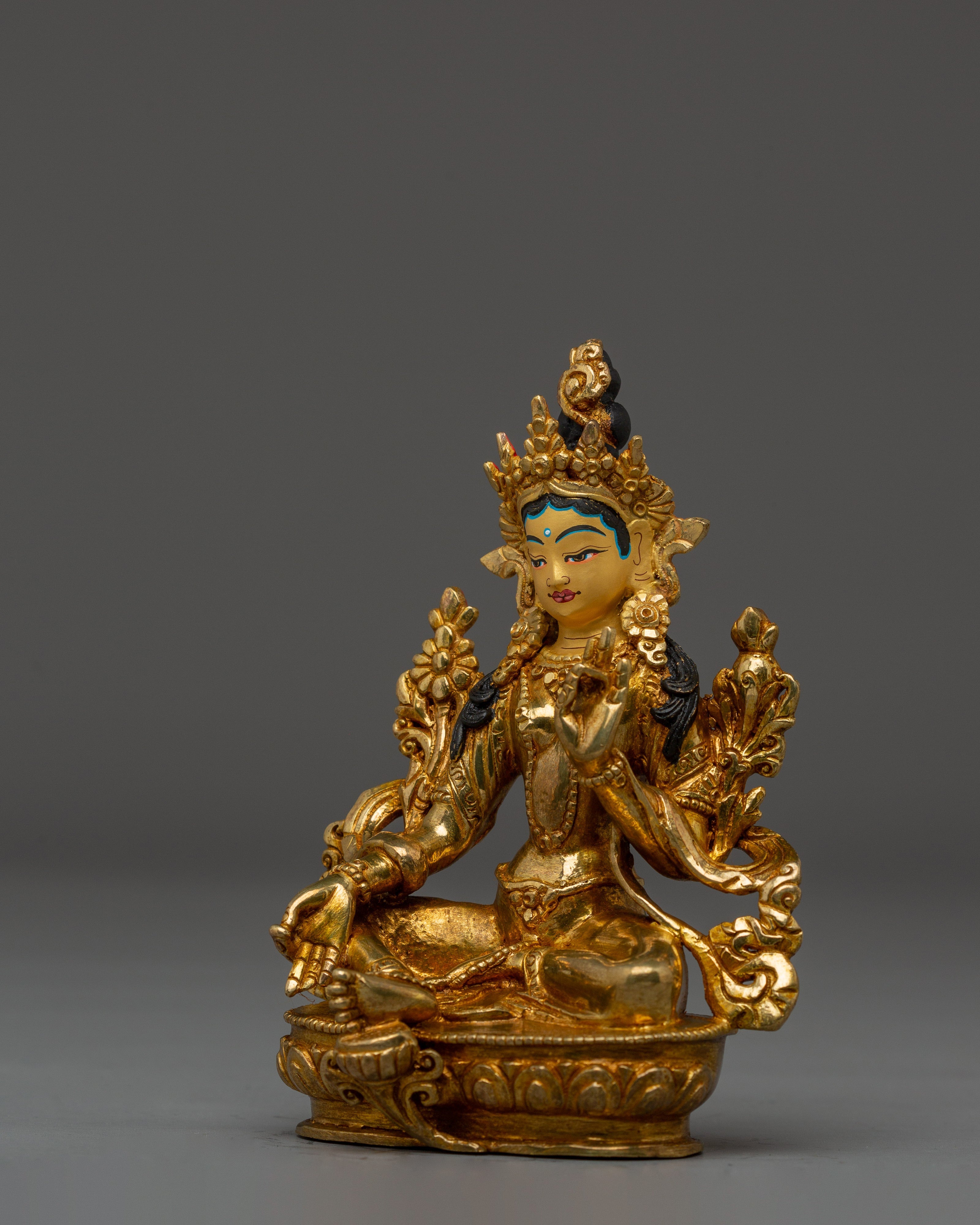 Bodhisattva Green Tara Copper Statue | Mother of All Buddhas
