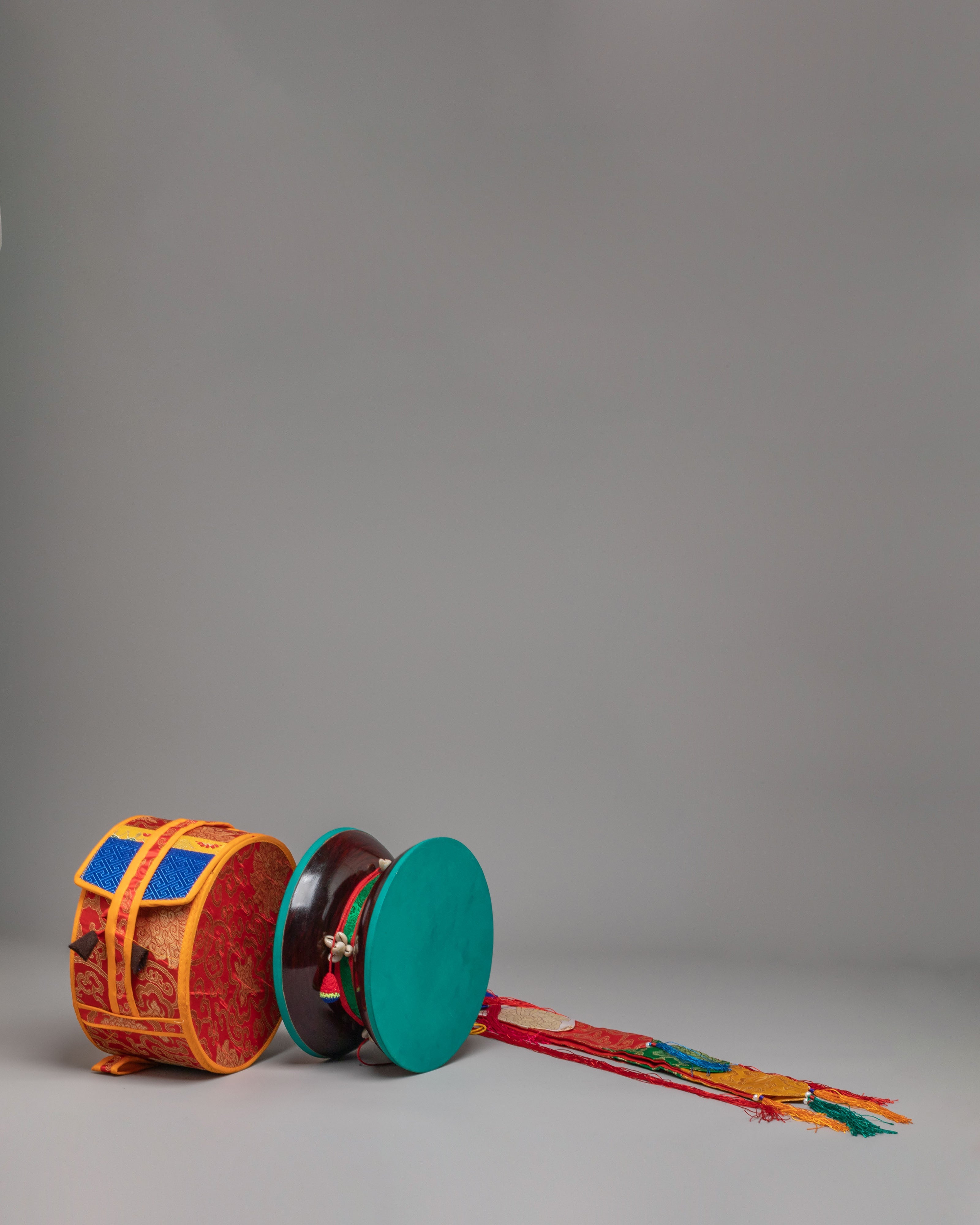 Sacred Vajrayana Damaru Instrument | Tibetan Buddhist Chod Drum