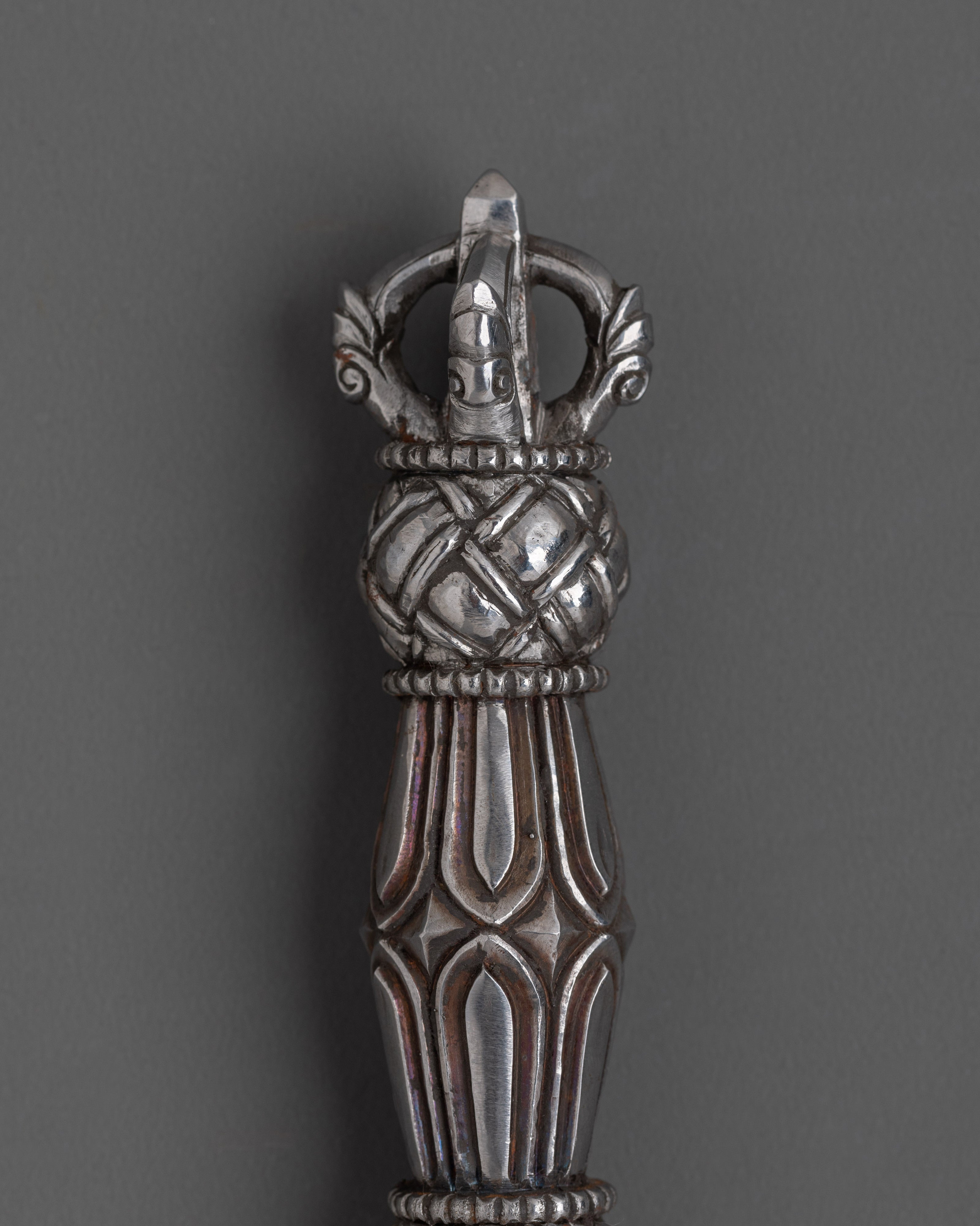 Himalayan Ceremonial Phurba Dagger | Tibetan Spiritual Ritual Tool