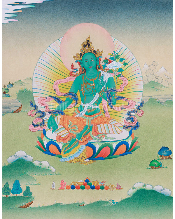 female-bodhisattva-green-tara-thangka