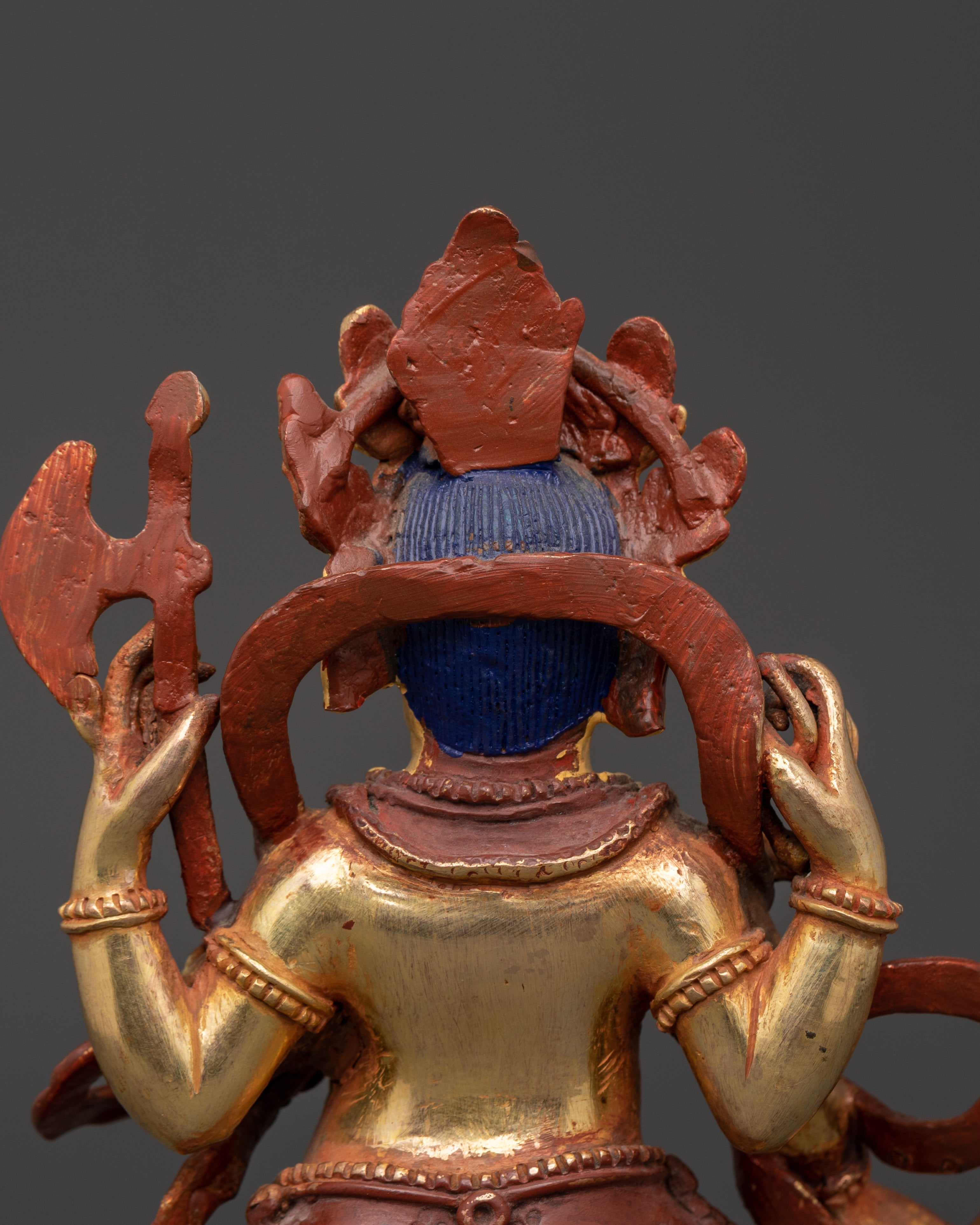Handcrafted Lord Ganesha Figurine | Copper and Gold Plated Ganesh Statue