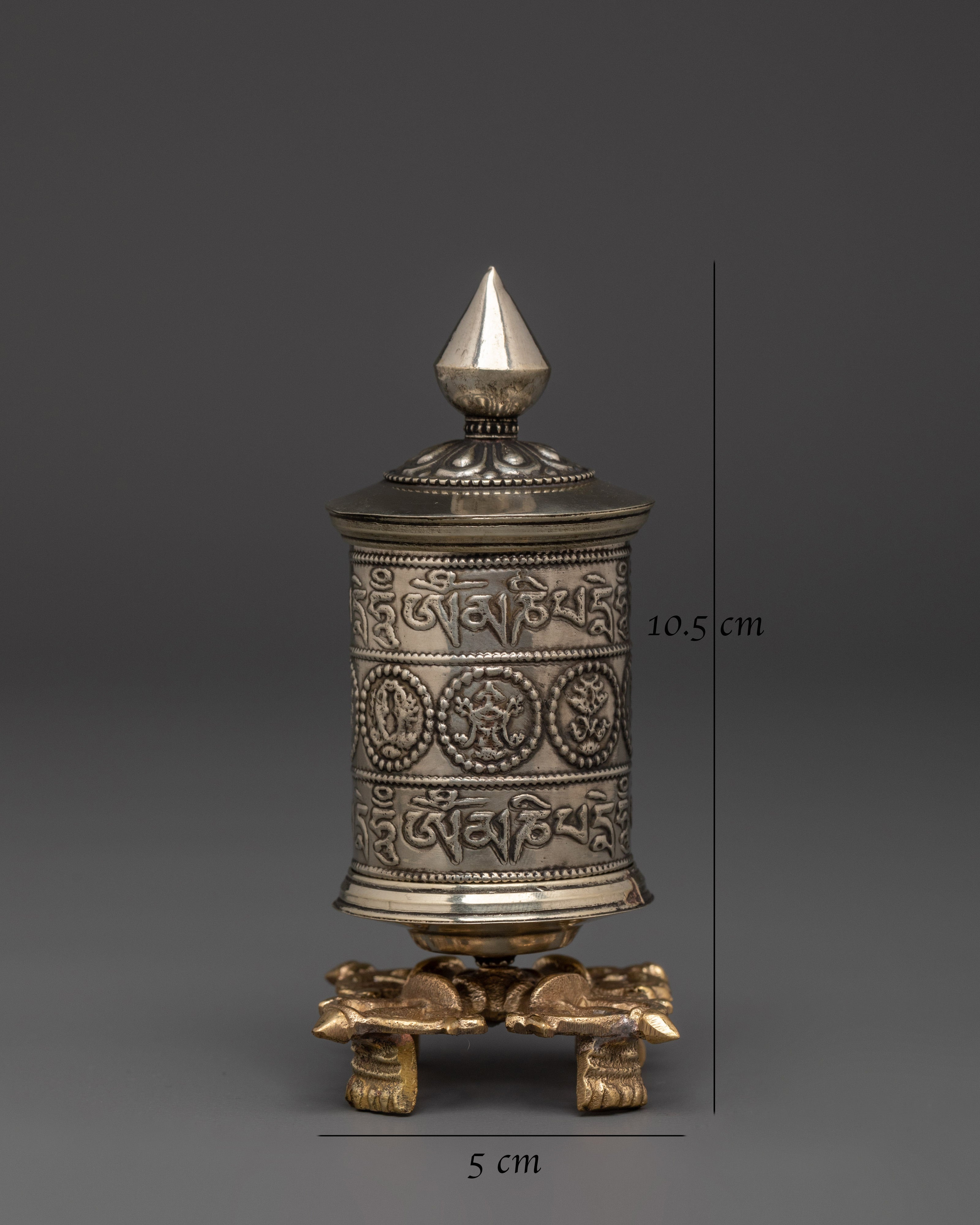 Spiritual Mantra Prayer Wheel | Symbol of Peace and Devotion