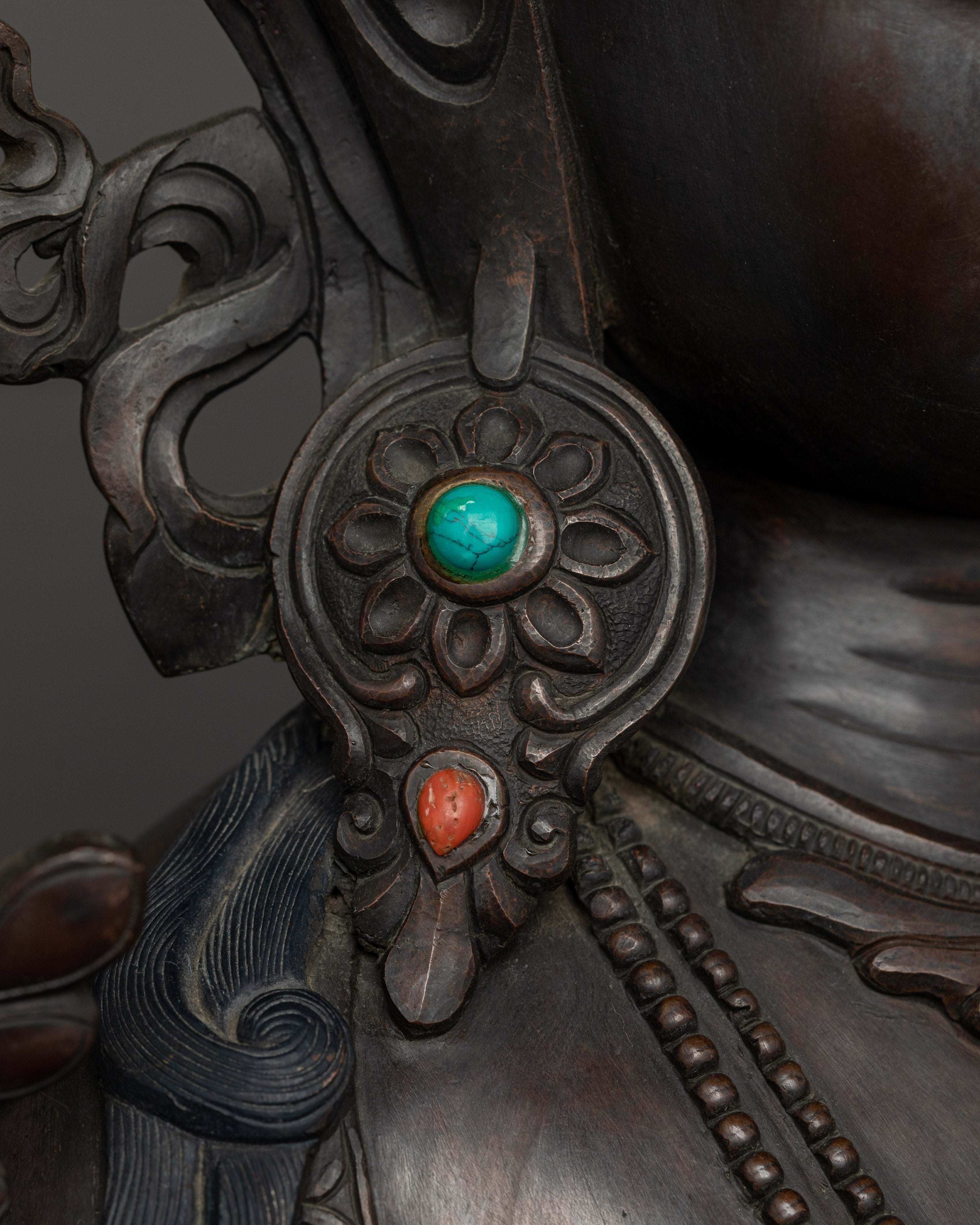 Longevity Deity Green Tara Compassion Goddess | Tibetan Healing Statue