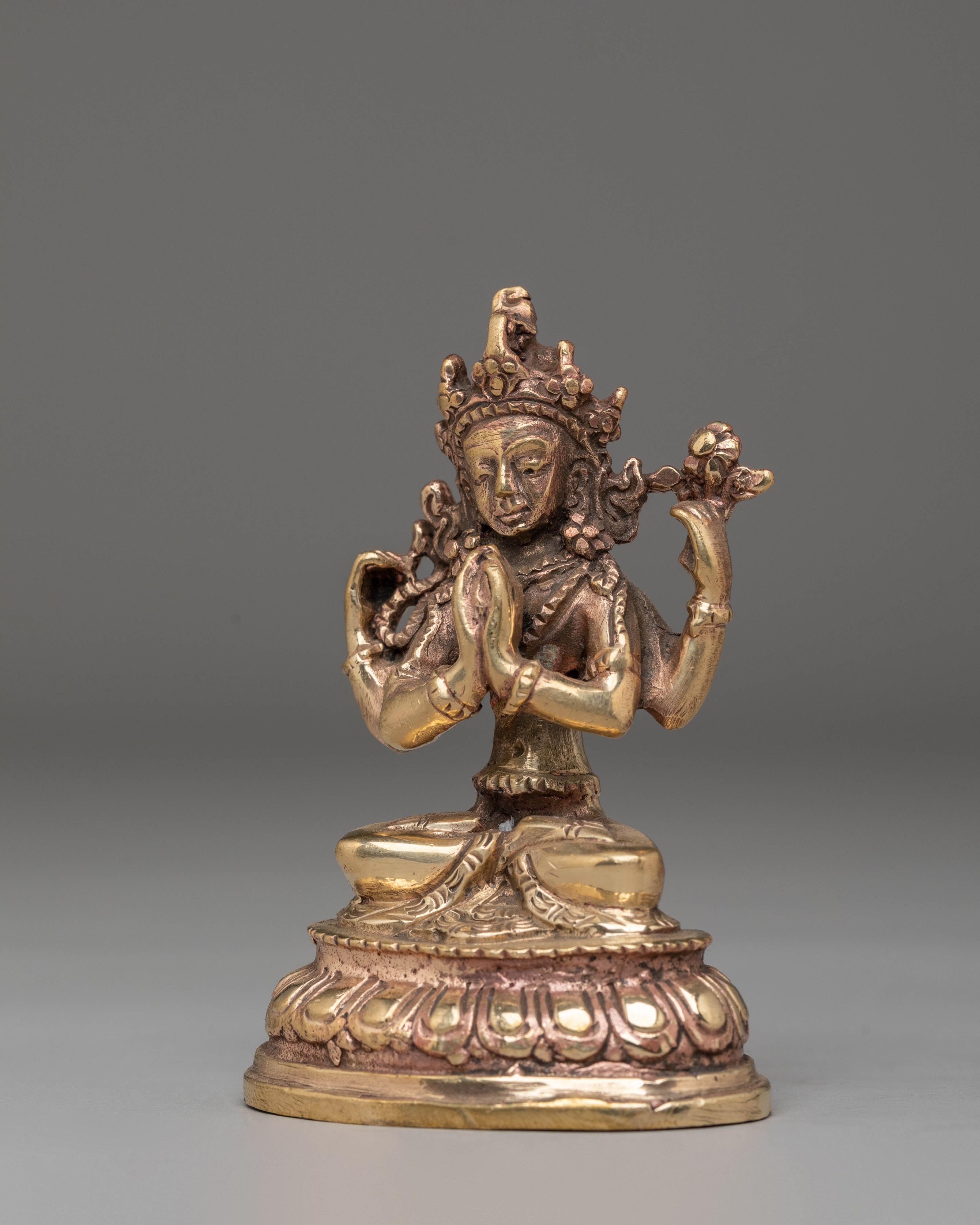 Handcrafted Chenrezig Statue Of Compassion | Tibetan Avalokiteshvara
