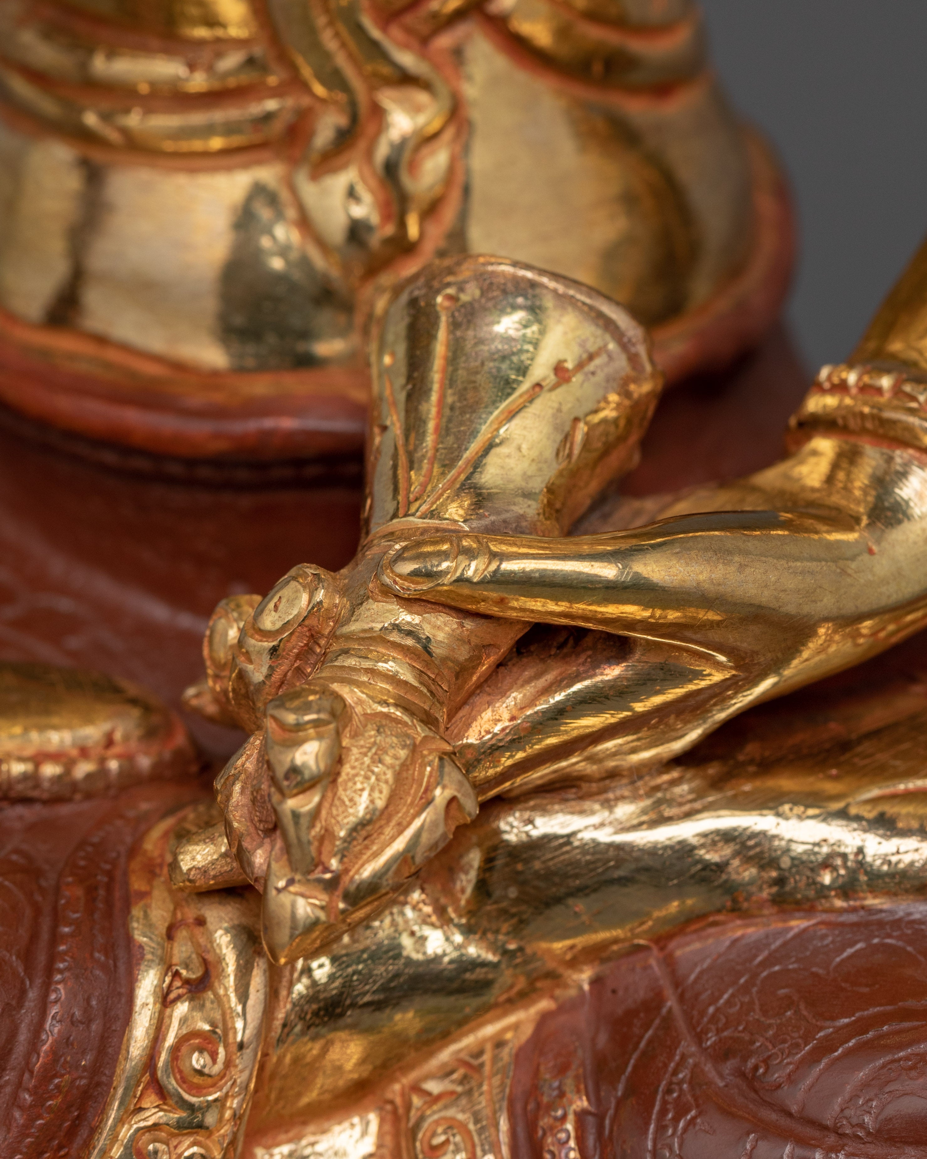 Vajrasattva Purification Deity Statue | Handmade Gold Plated Copper Statue