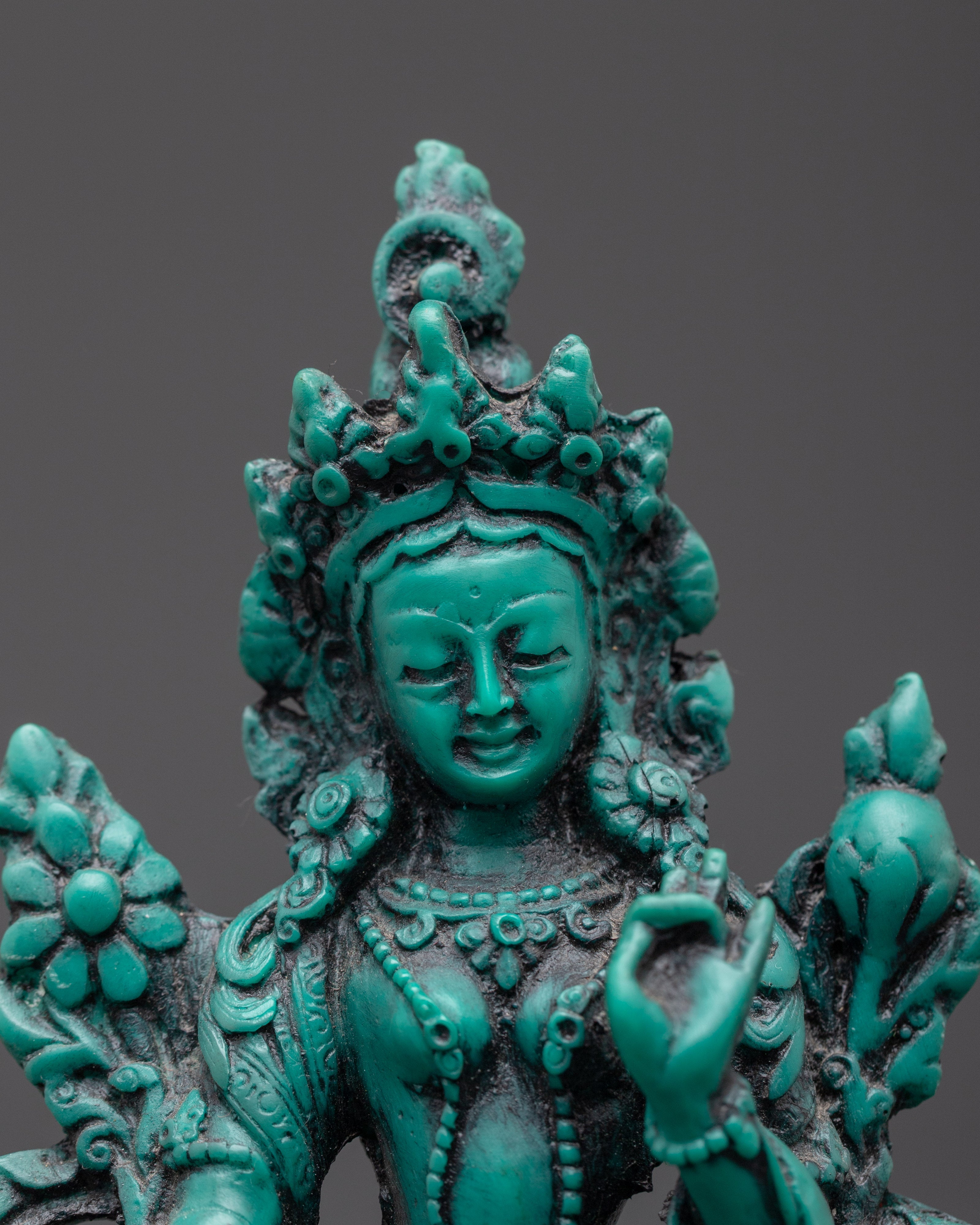 Sacred Bodhisattva Green Tara Statue | Symbol of Compassion