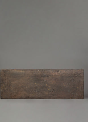 A Carved Wooden Sutra Cover | 102cm Tibetan Scripture Holder