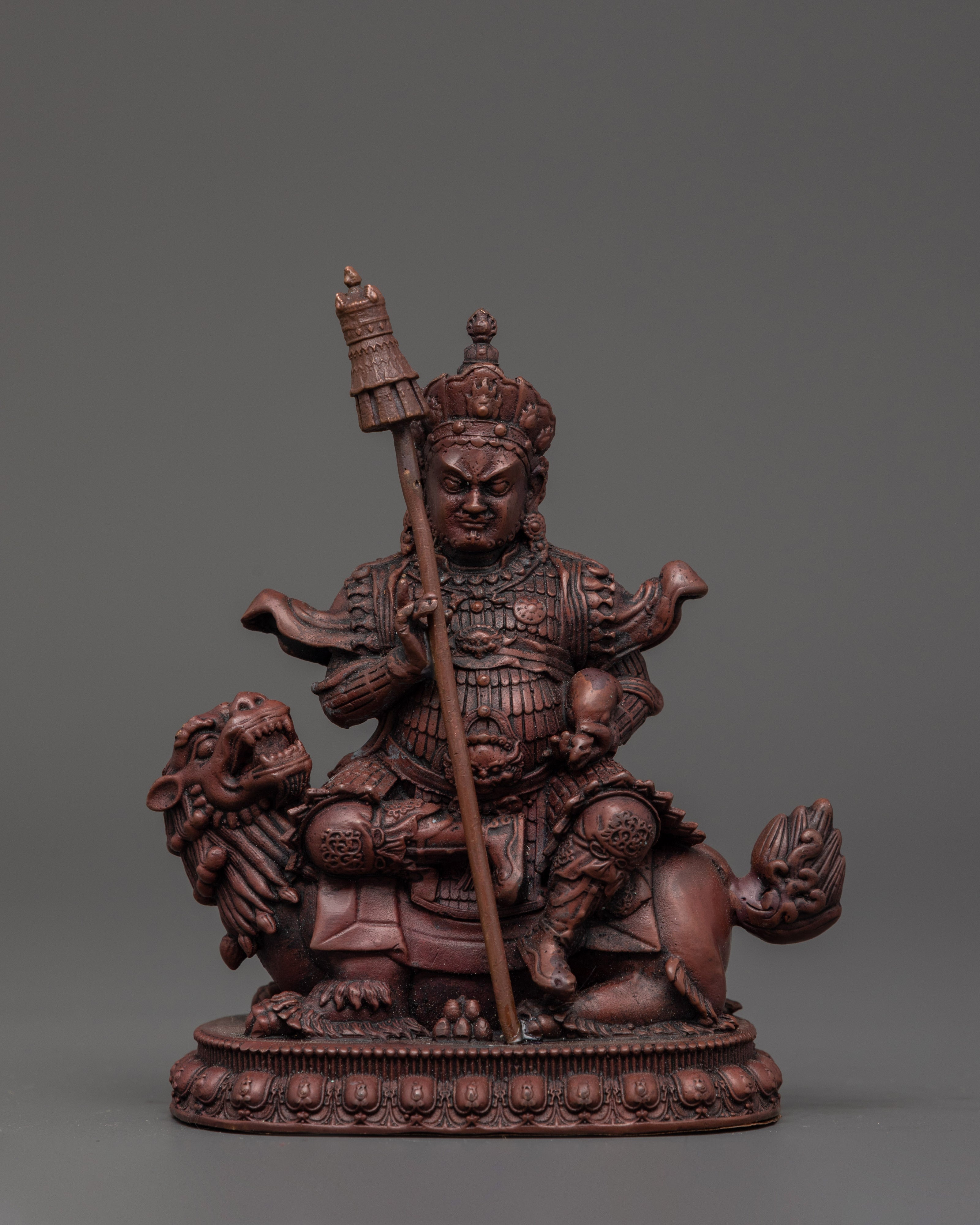 Oxidized Copper Namtoshe Statue | Buddhist Guardian Deity Sculpture