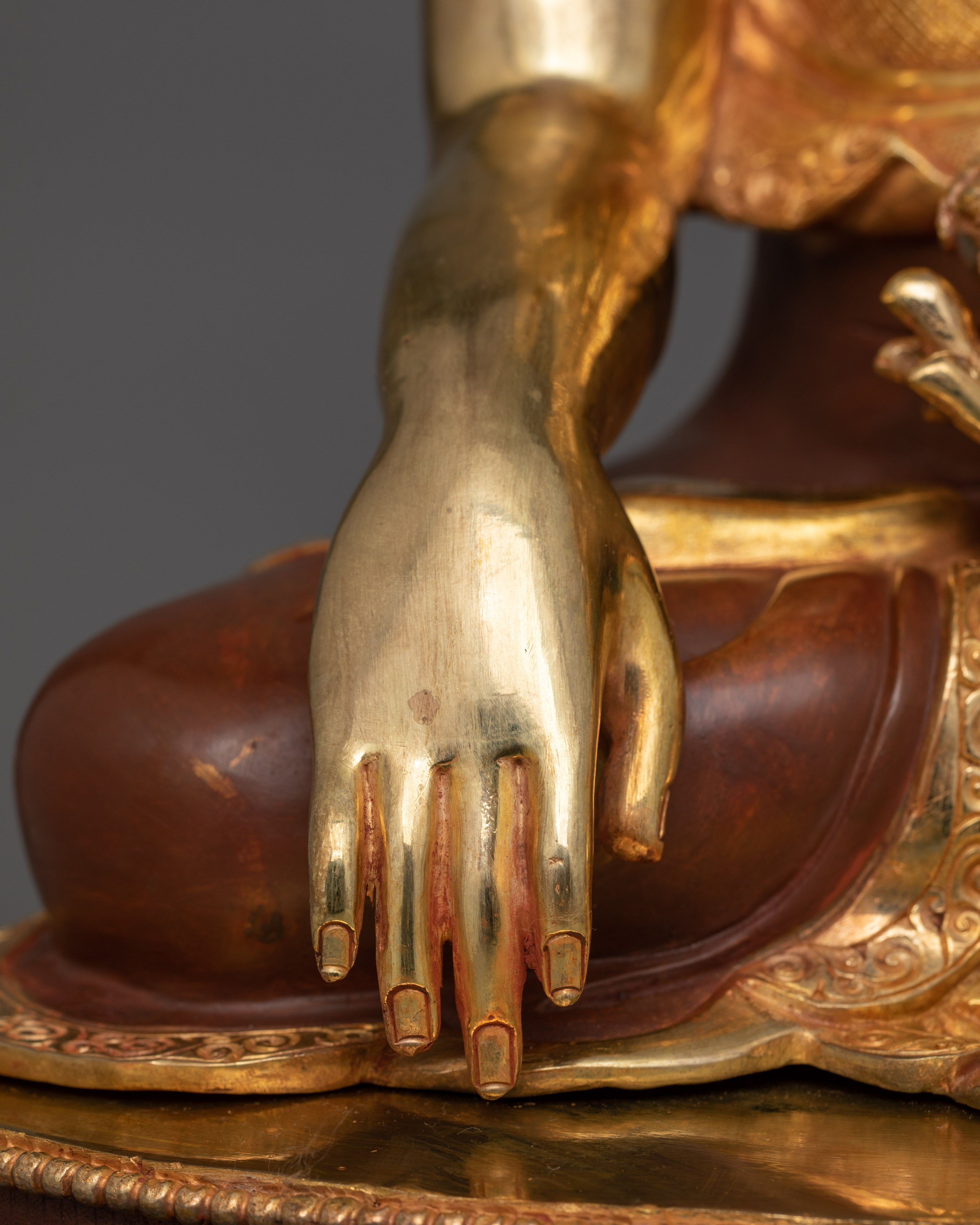 Traditional Shakyamuni Buddha Inner Peace Figurine | Himalayan Spiritual Zen Art-work