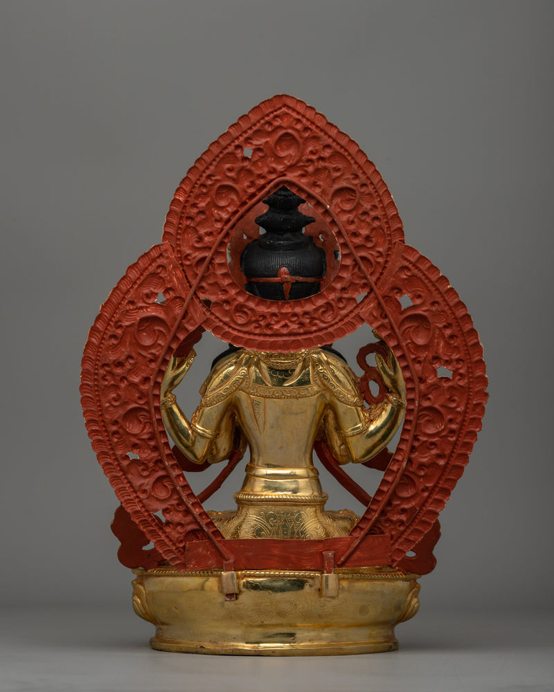 Handcrafted Bodhisattva Chenrezig Statue | Deity of Compassion