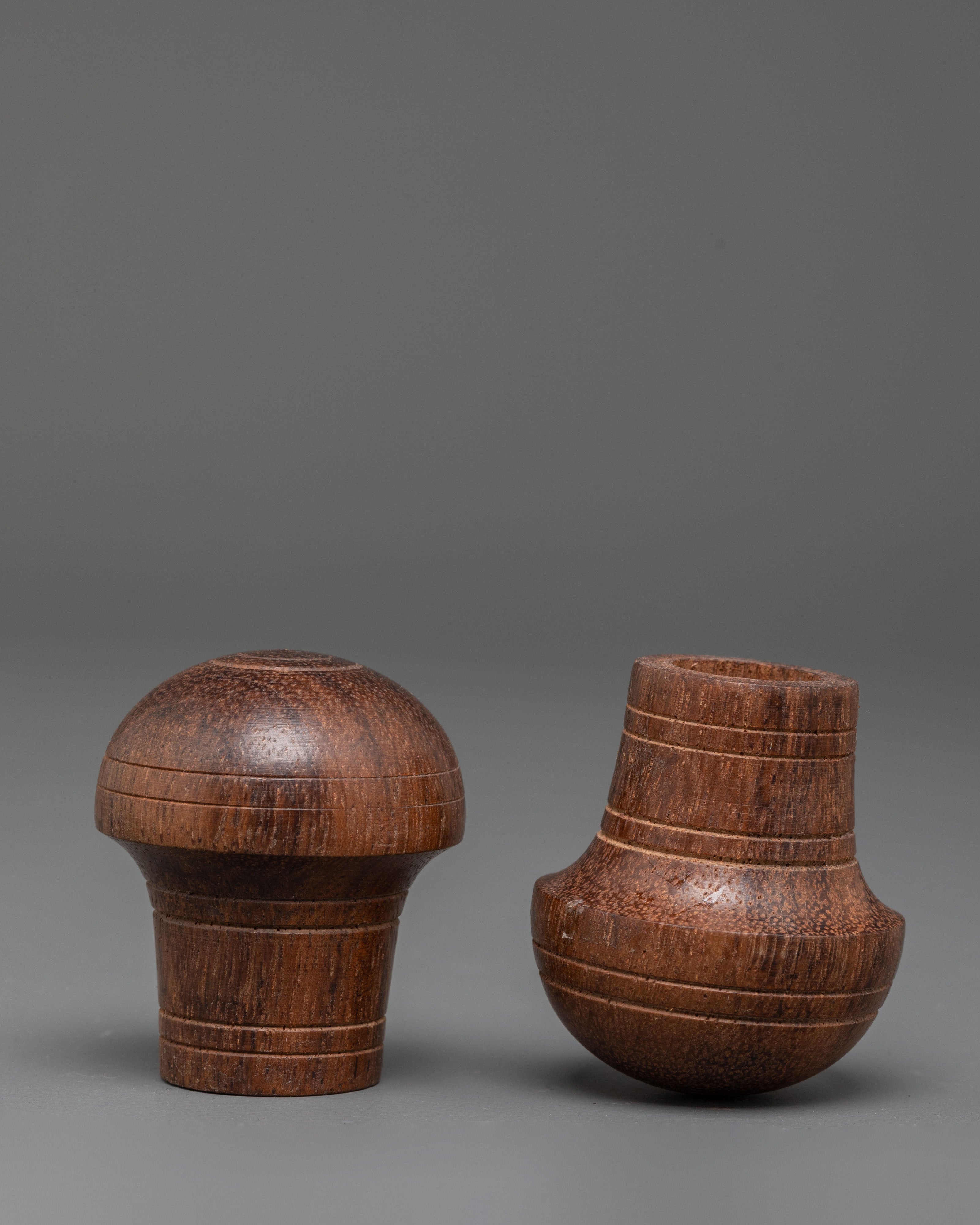 Wooden Brocade Stick Cap | Decorative Cap for Spiritual Accessories