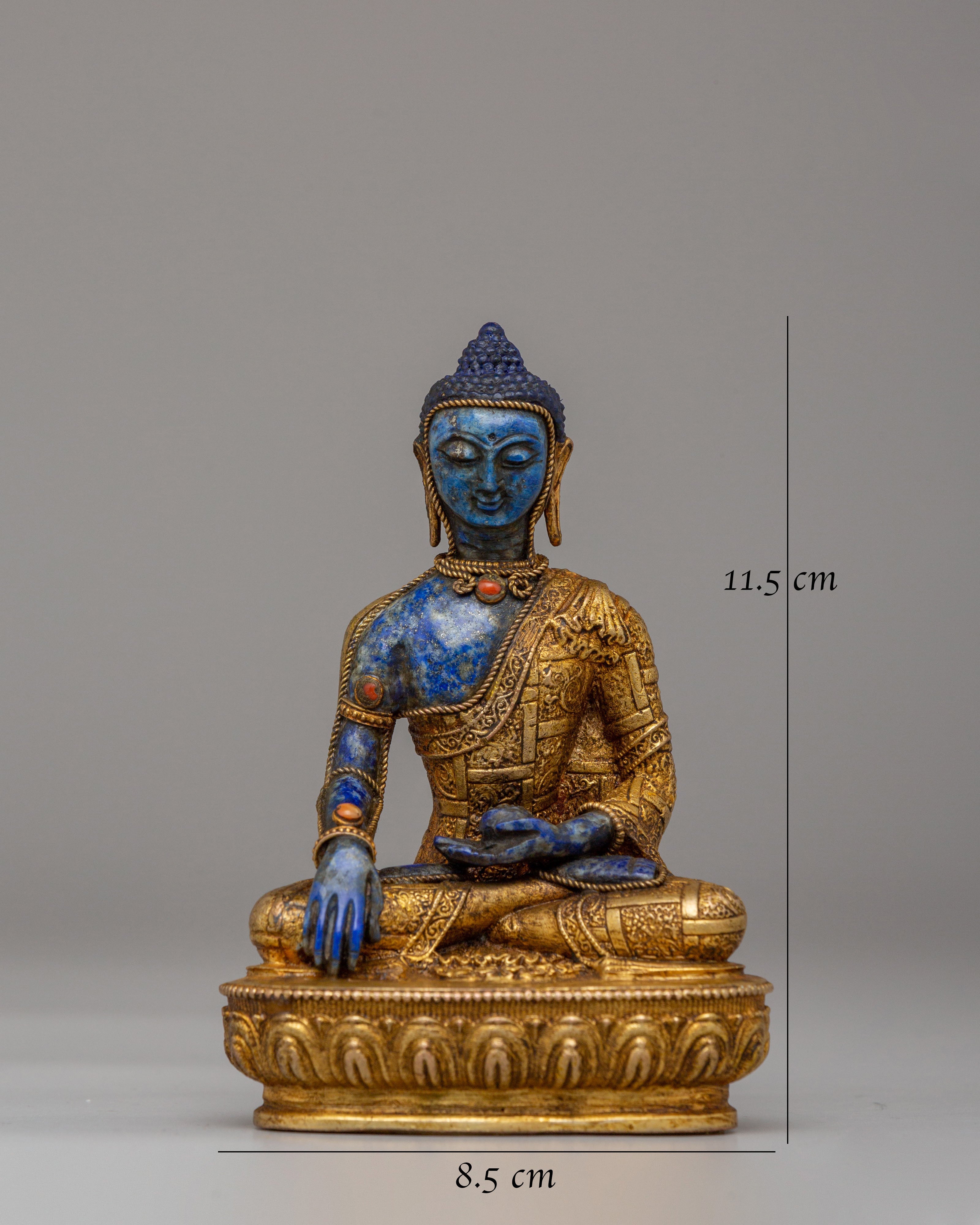 Shakyamuni Buddha Statue for Spiritual Practice | Handcrafted Copper Art