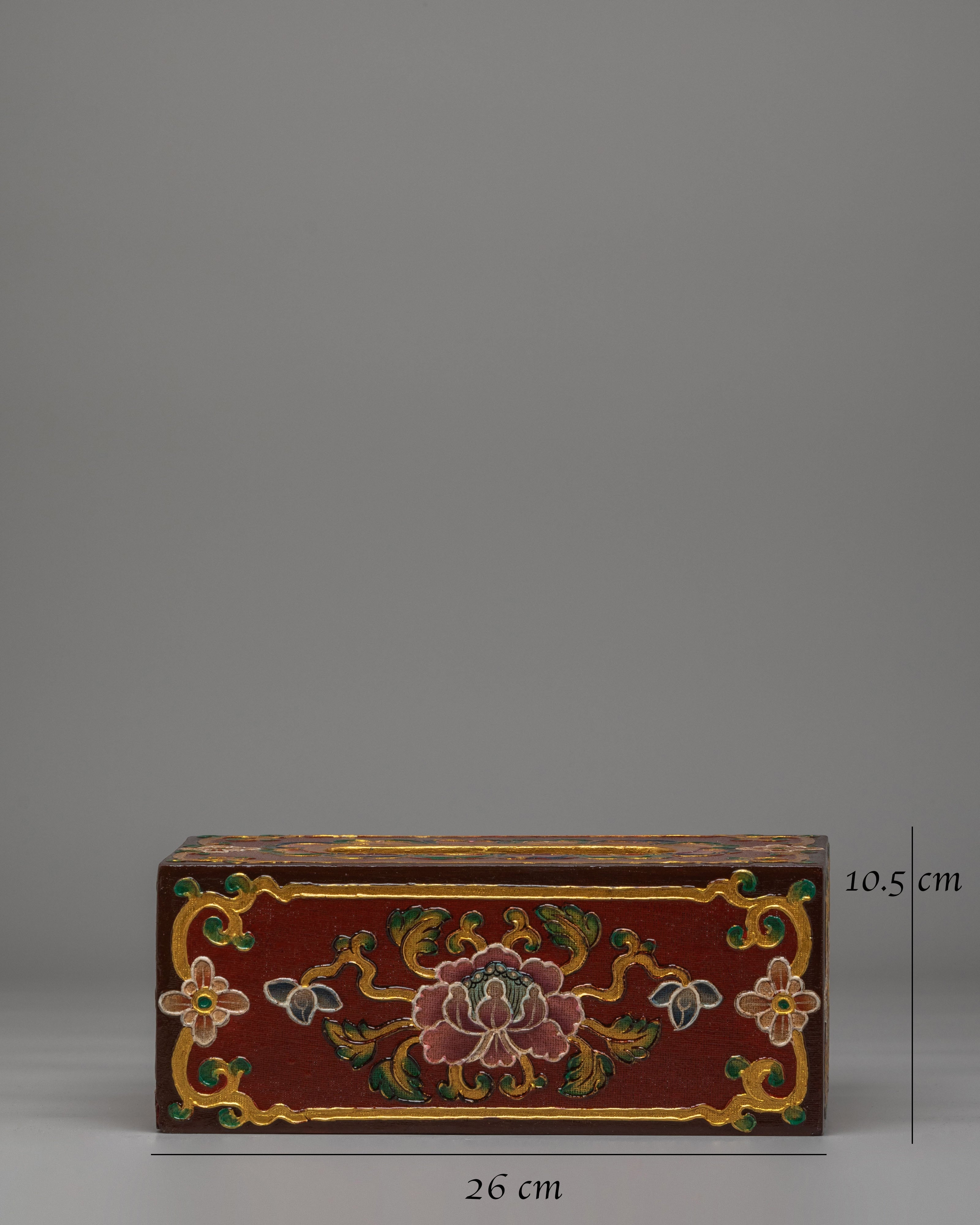 Handcrafted Flower Motif Tissue Holder | Wooden Tissue Box