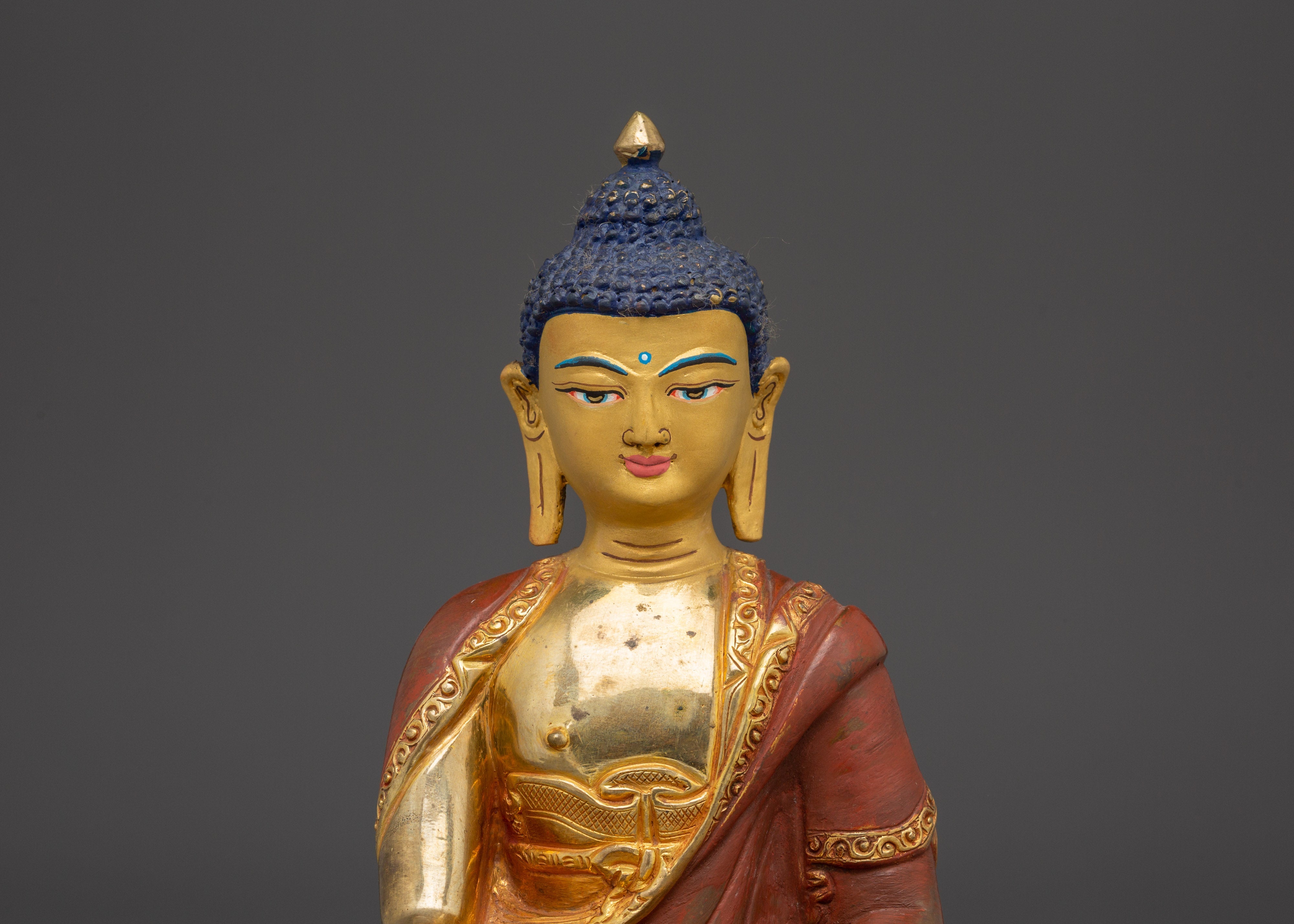 Handmade Statue of Buddha Shakyamuni | Tibetan Buddhist Art