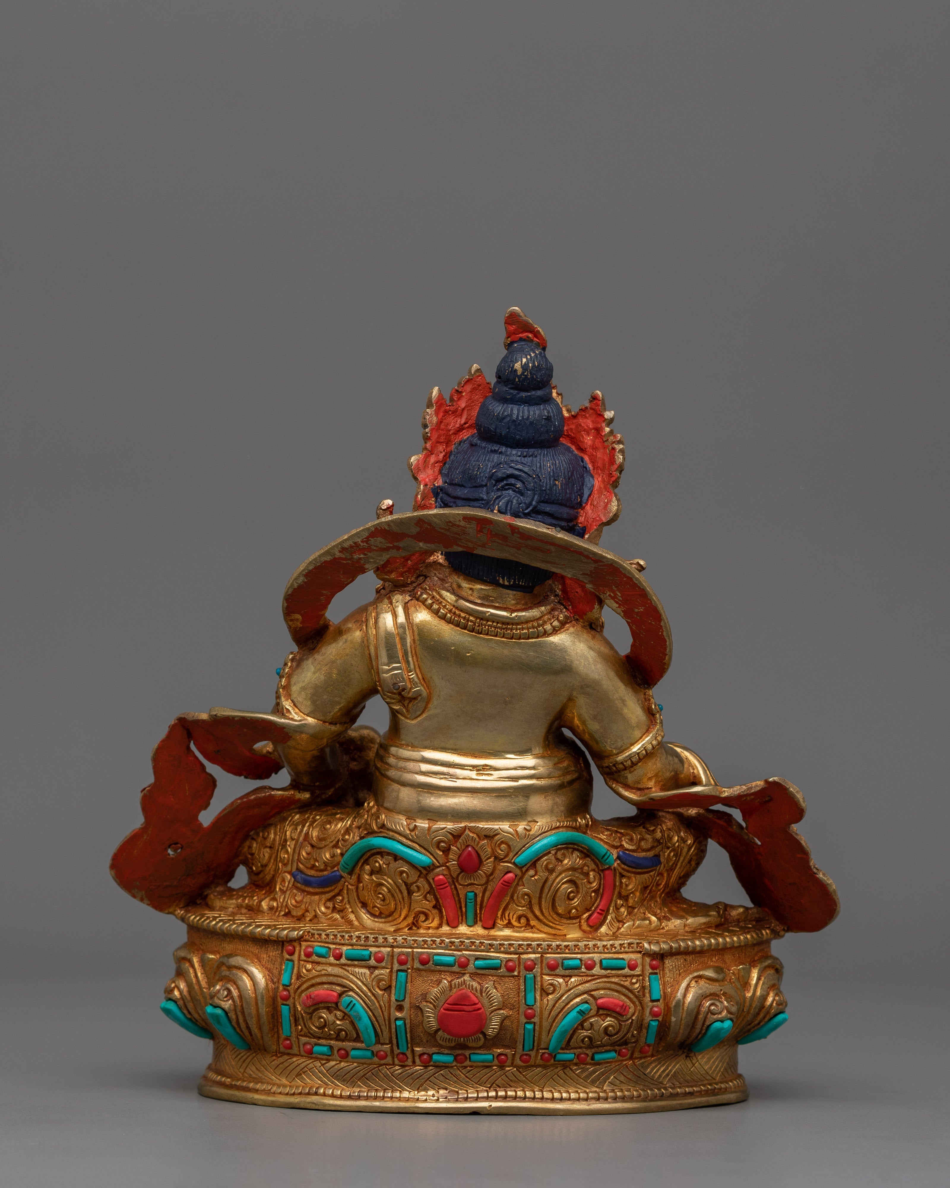 Handmade Statue of Buddhist Protector Dzambhala | Deity of Wealth and Blessings