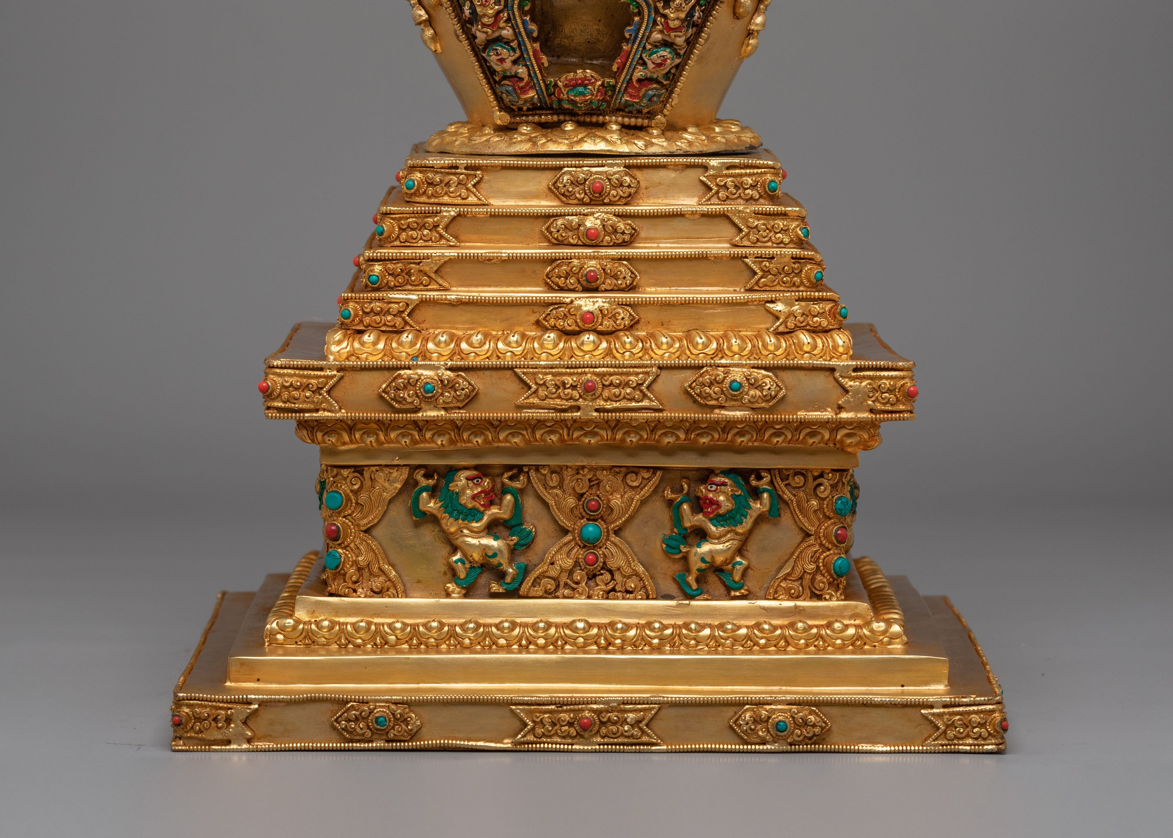 Handcrafted Traditional Tibetan Stupa | Himalayan Spiritual Decor
