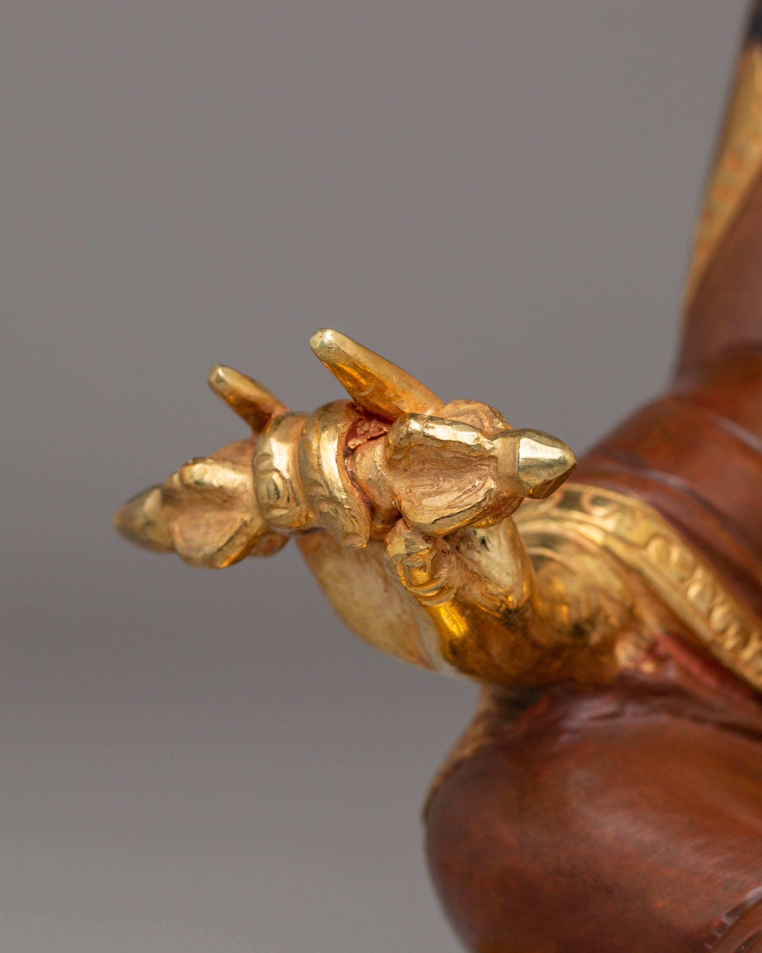 Handmade Golden Statue of Padmasambhava