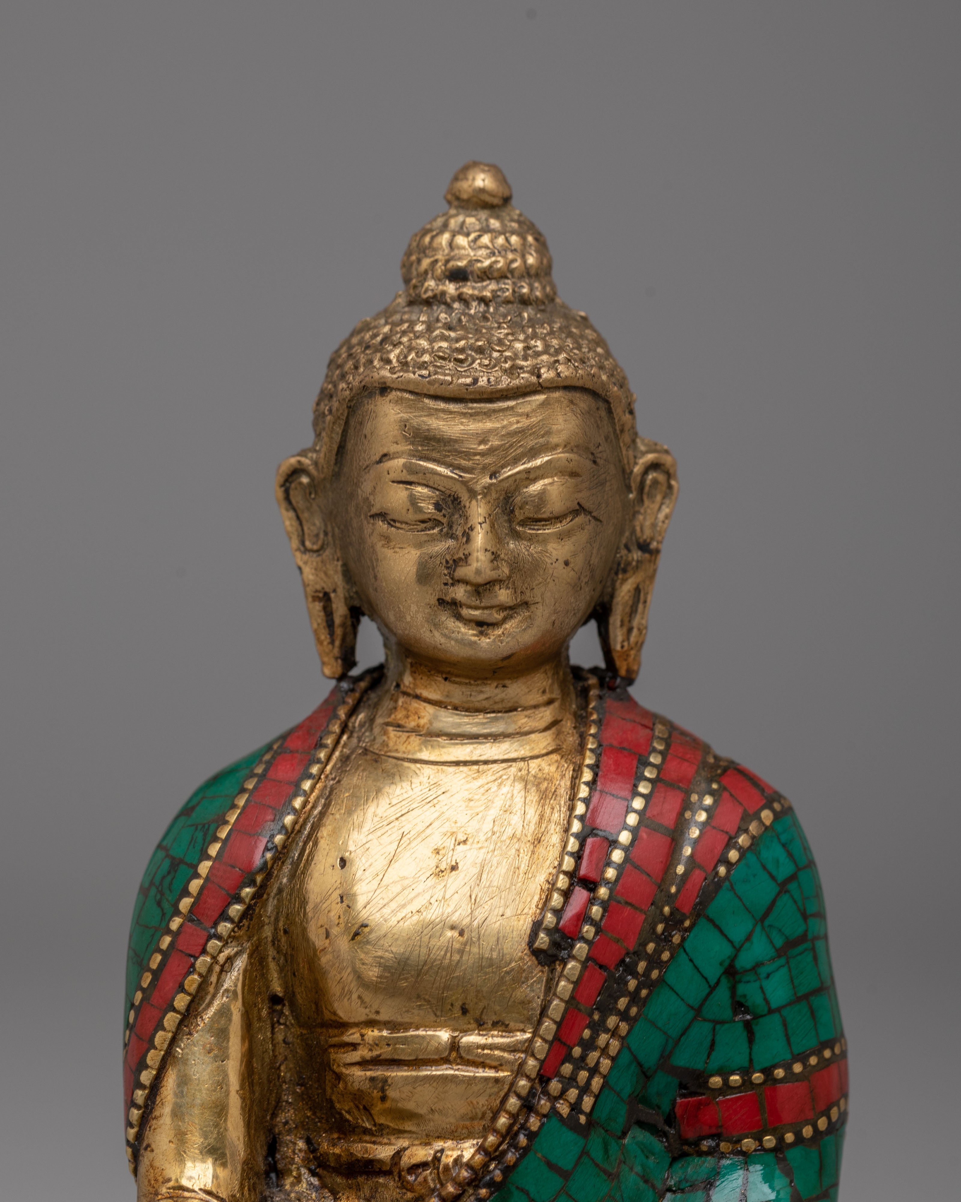 Tibetan Handmade Shakyamuni Buddha Statue | Spiritual Artwork
