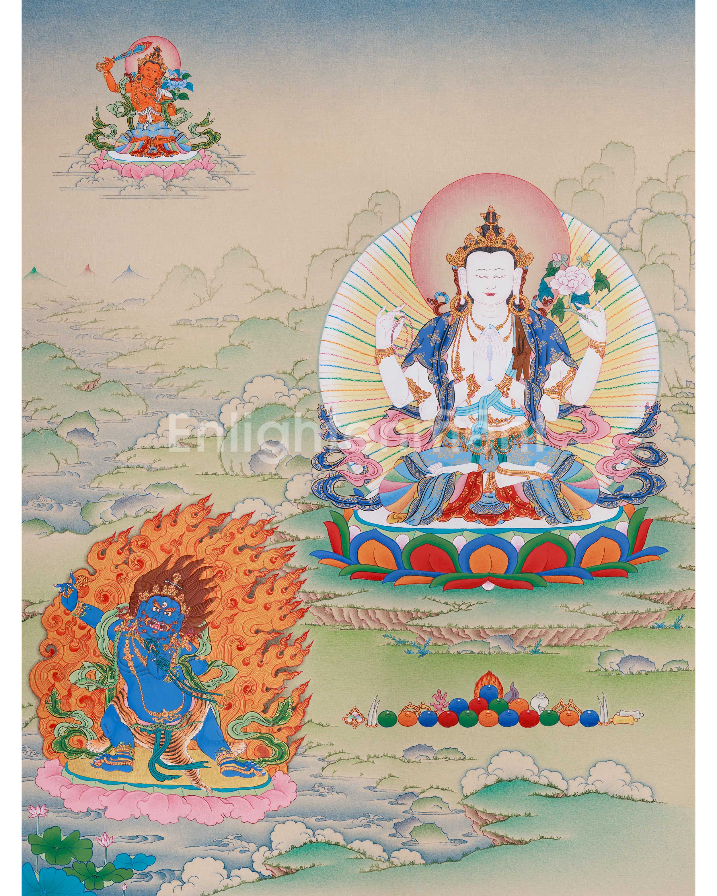 four-armed-chenrezig-compassion-buddha