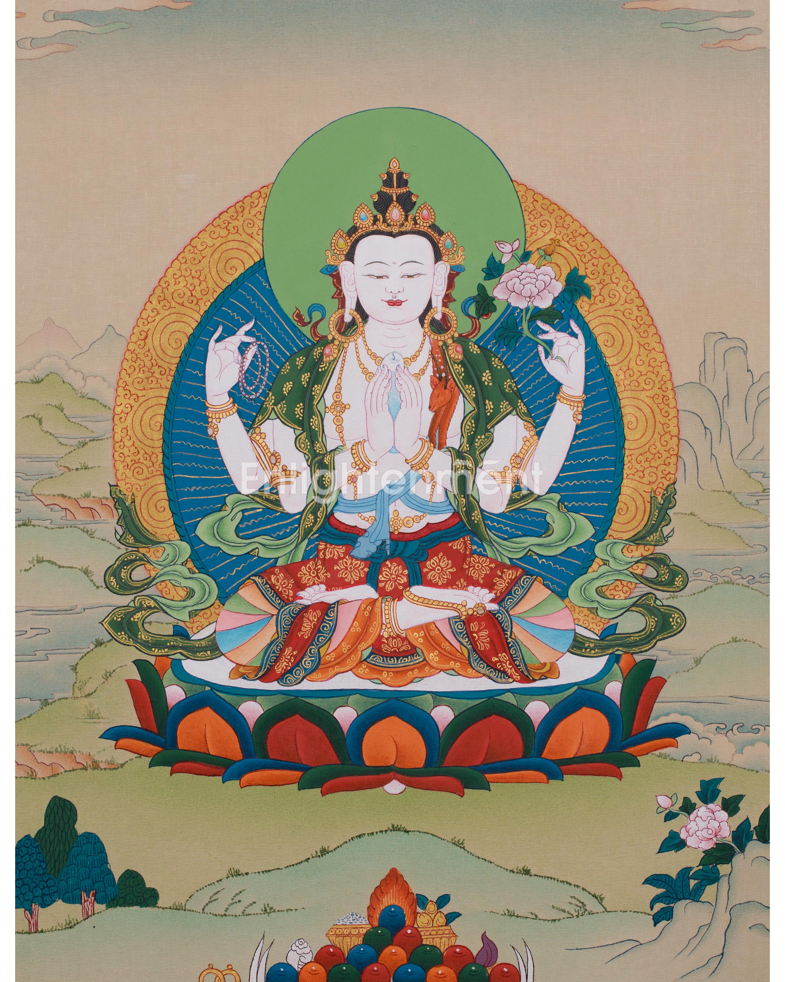 four-armed-avalokiteshvara-painting