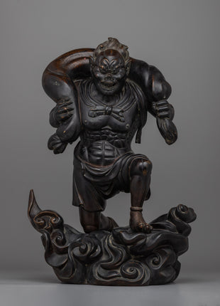 Fujin Japanese Wind God Statue