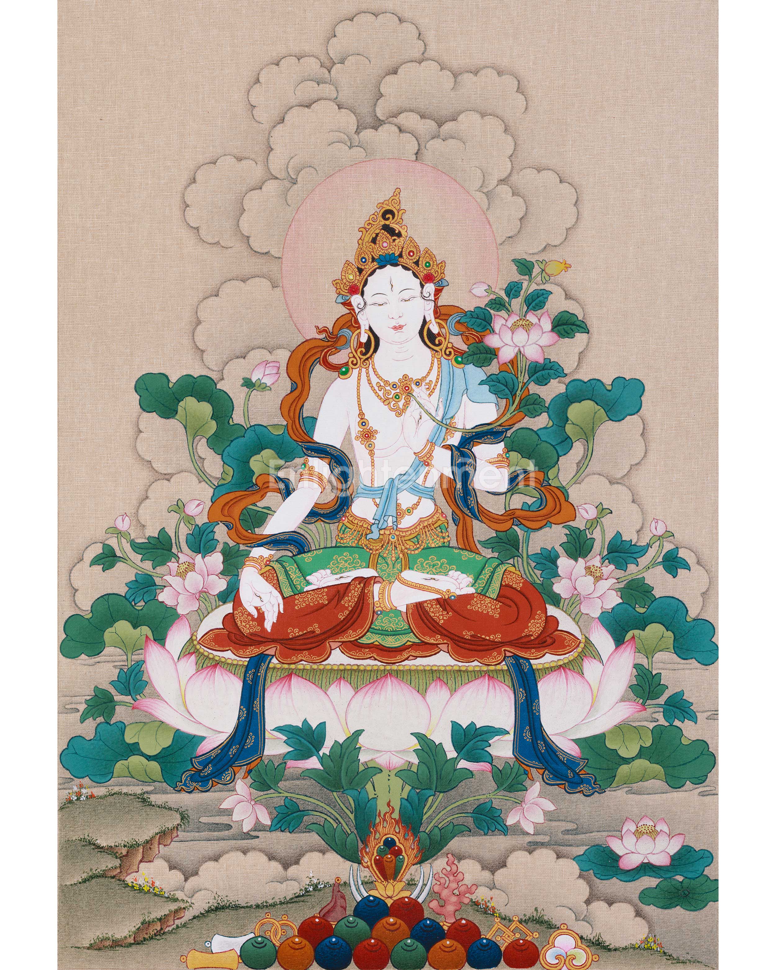 goddess-longevity-white-tara-painting