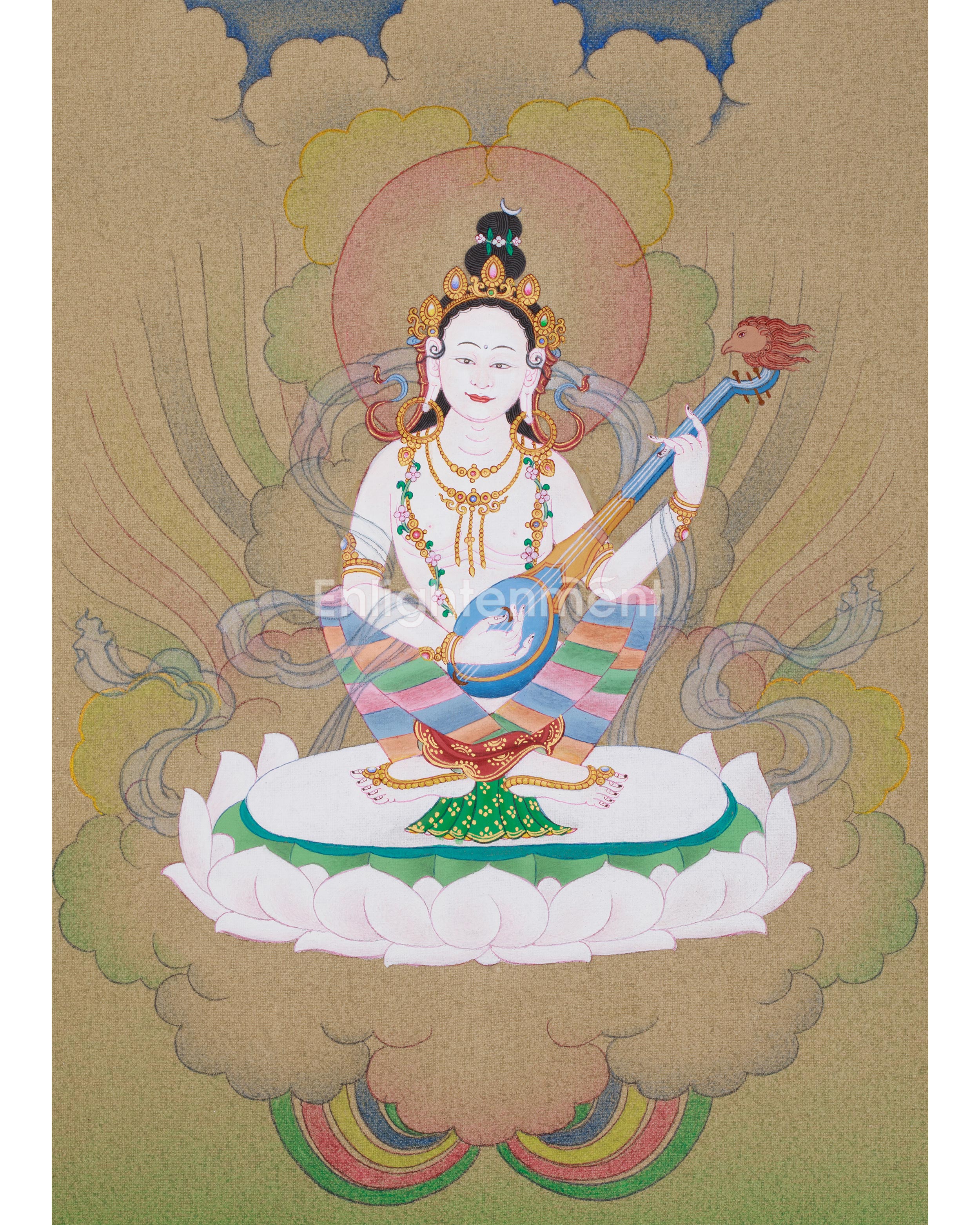 goddess-saraswati-painting
