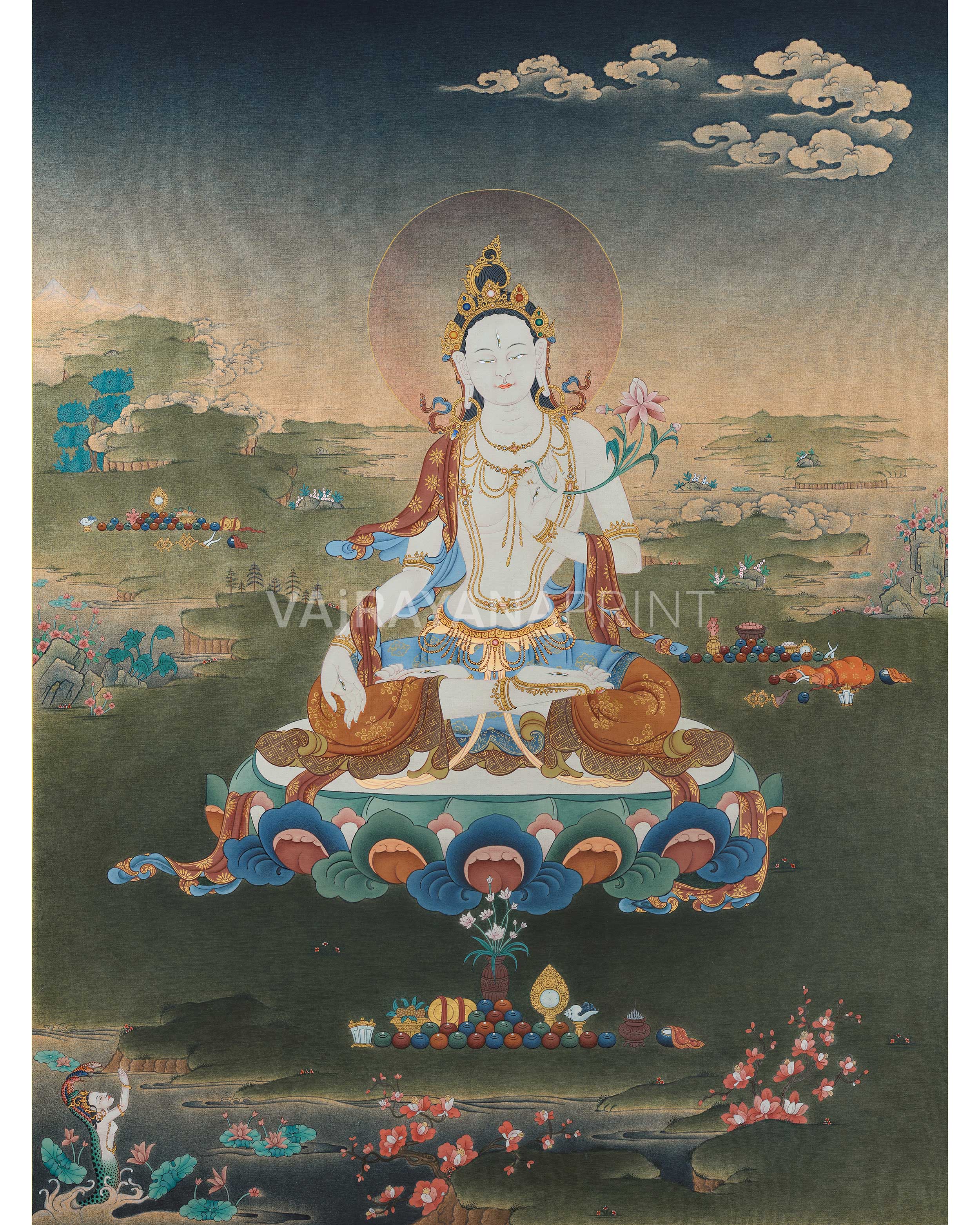 goddess-white-tara-canvas-print