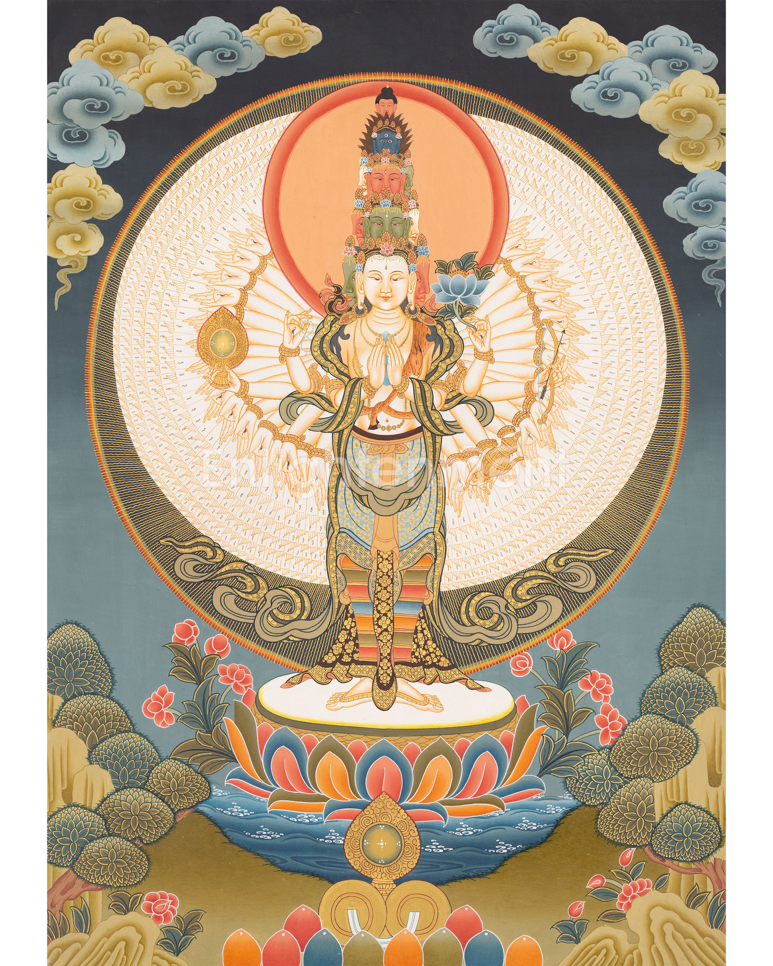 hand-painted-1000-armed-lokeshvara