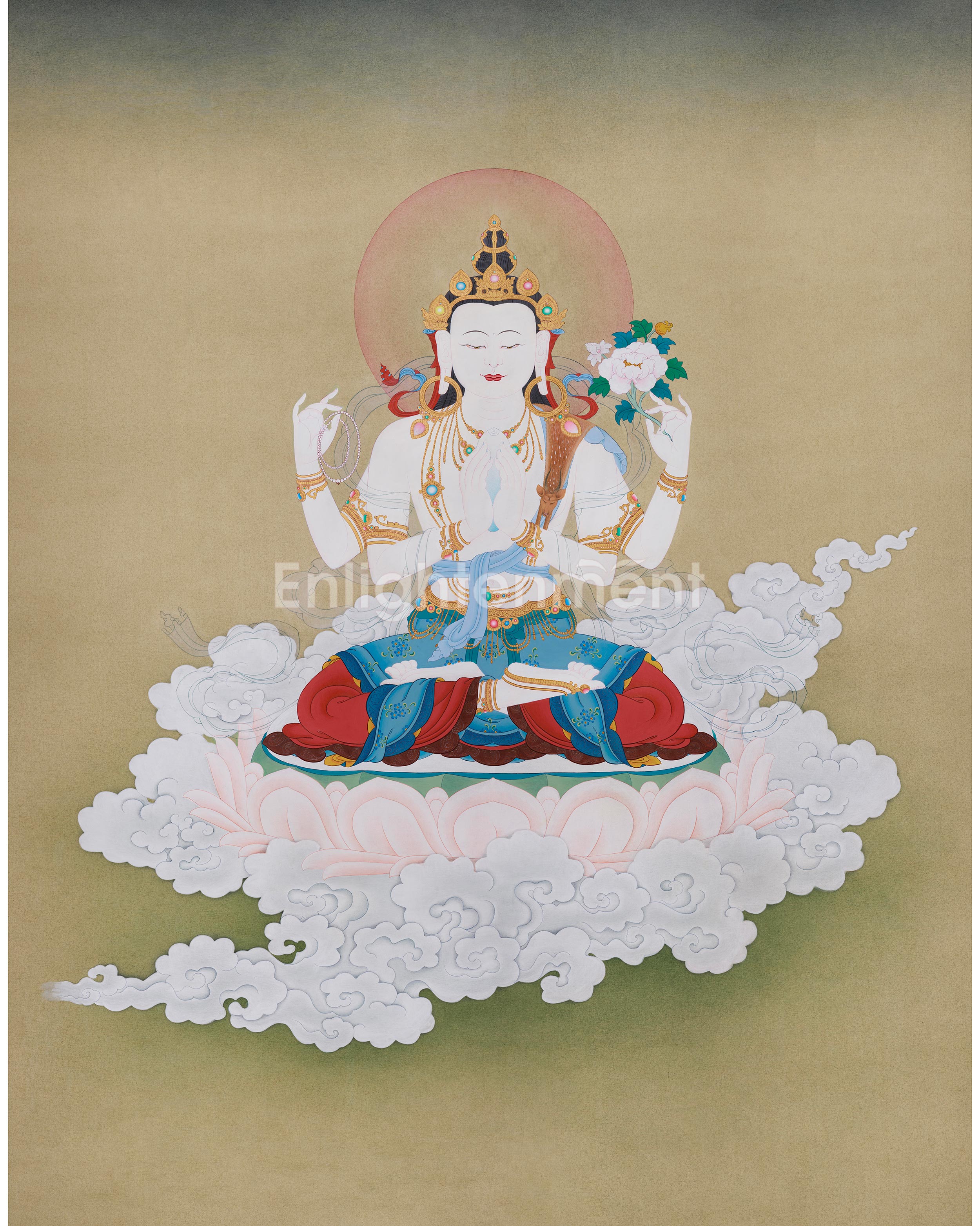 hand-painted-four-armed-avalokiteshvara