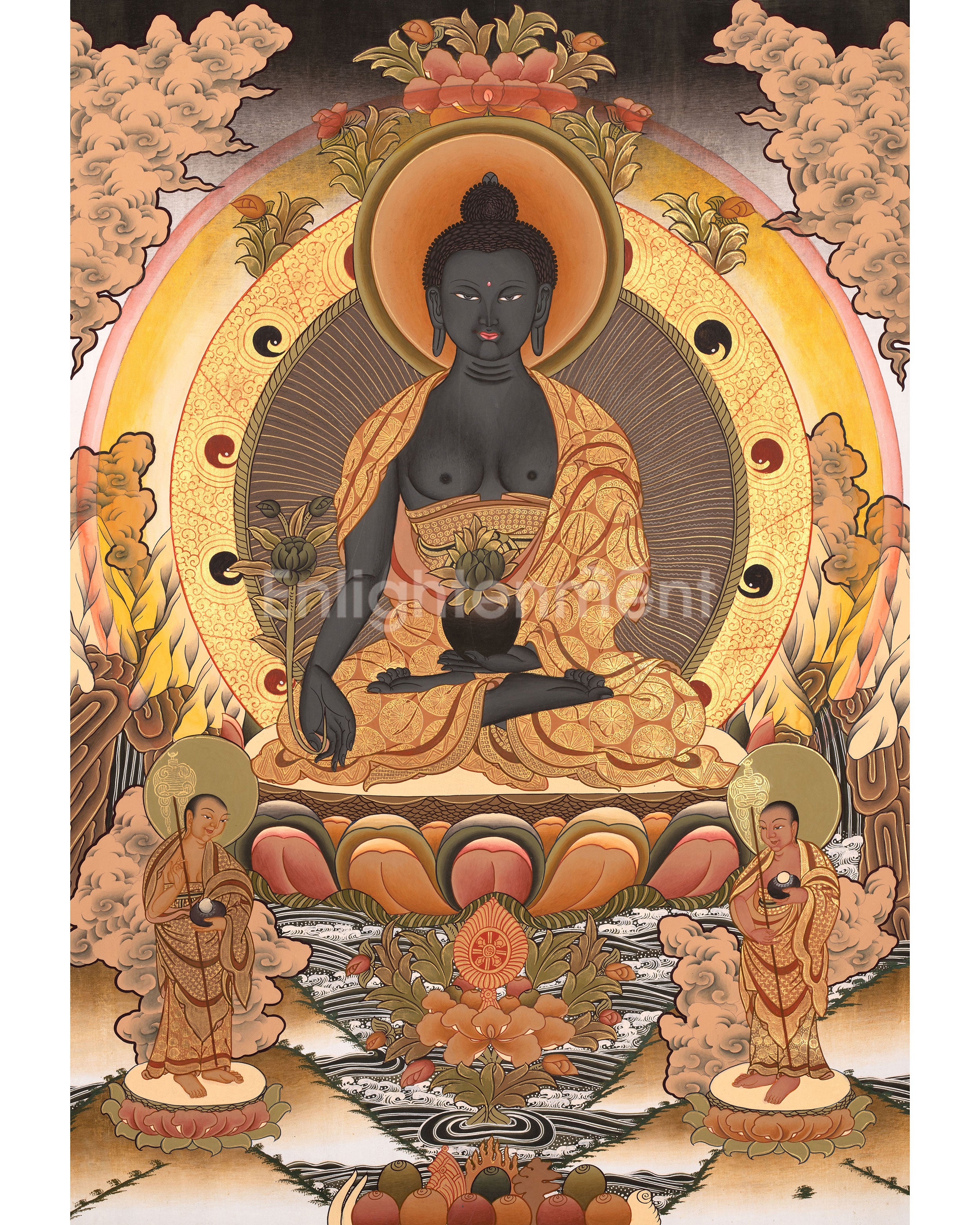healing medicine buddha painting