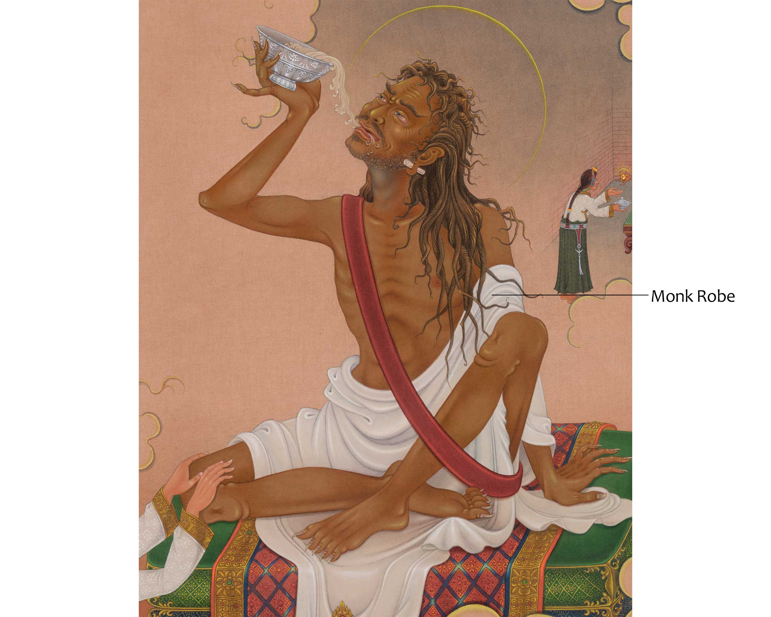 Milarepa Tibetan Art | Himalayan Master of Meditation and Enlightenment | Home Decor